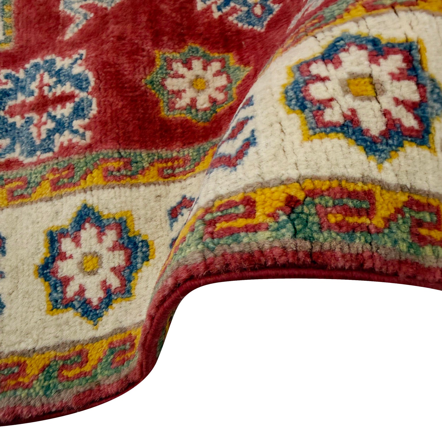Hand knotted Kazak Runner Carpet 2' 6" x 9' 11" ft / 77 x 303 cm - No. R37426