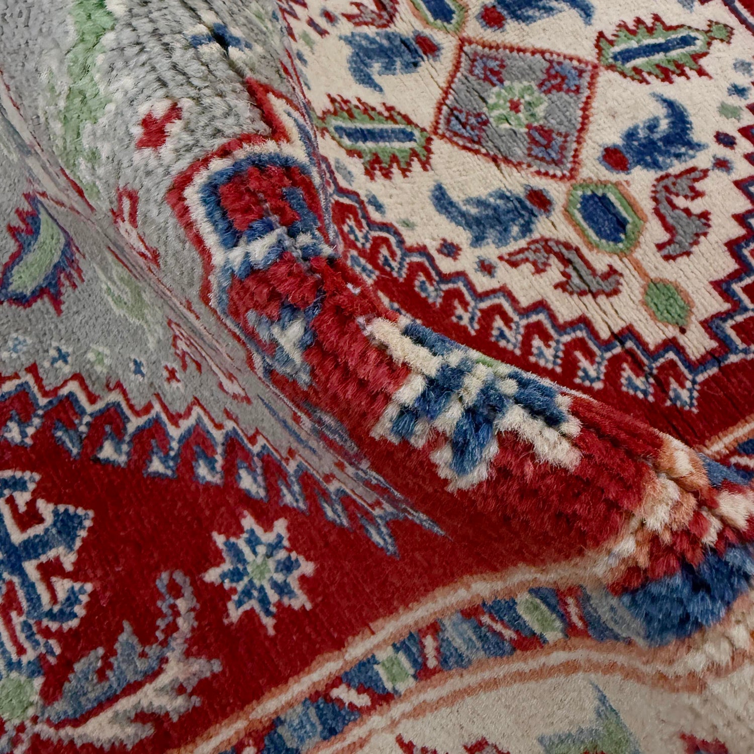 Handmade Kazak Area Runner Rug 2' 6" x 9' 7" ft / 77 x 293 cm - No. R37427