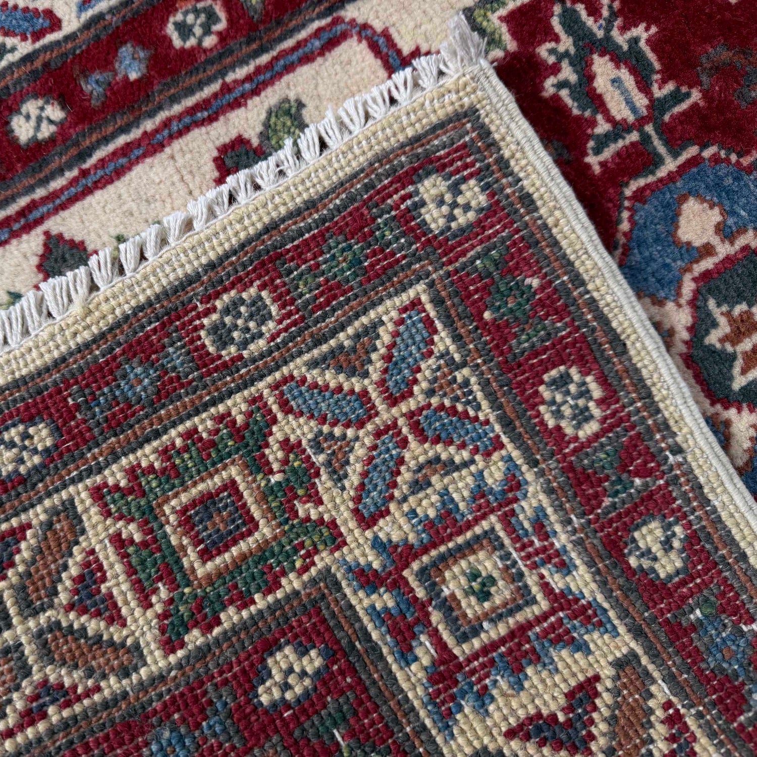 Hand Knotted Kazak Oriental Runner Rug 2' 5" x 9' 9" ft / 74 x 297 cm - No. R37428