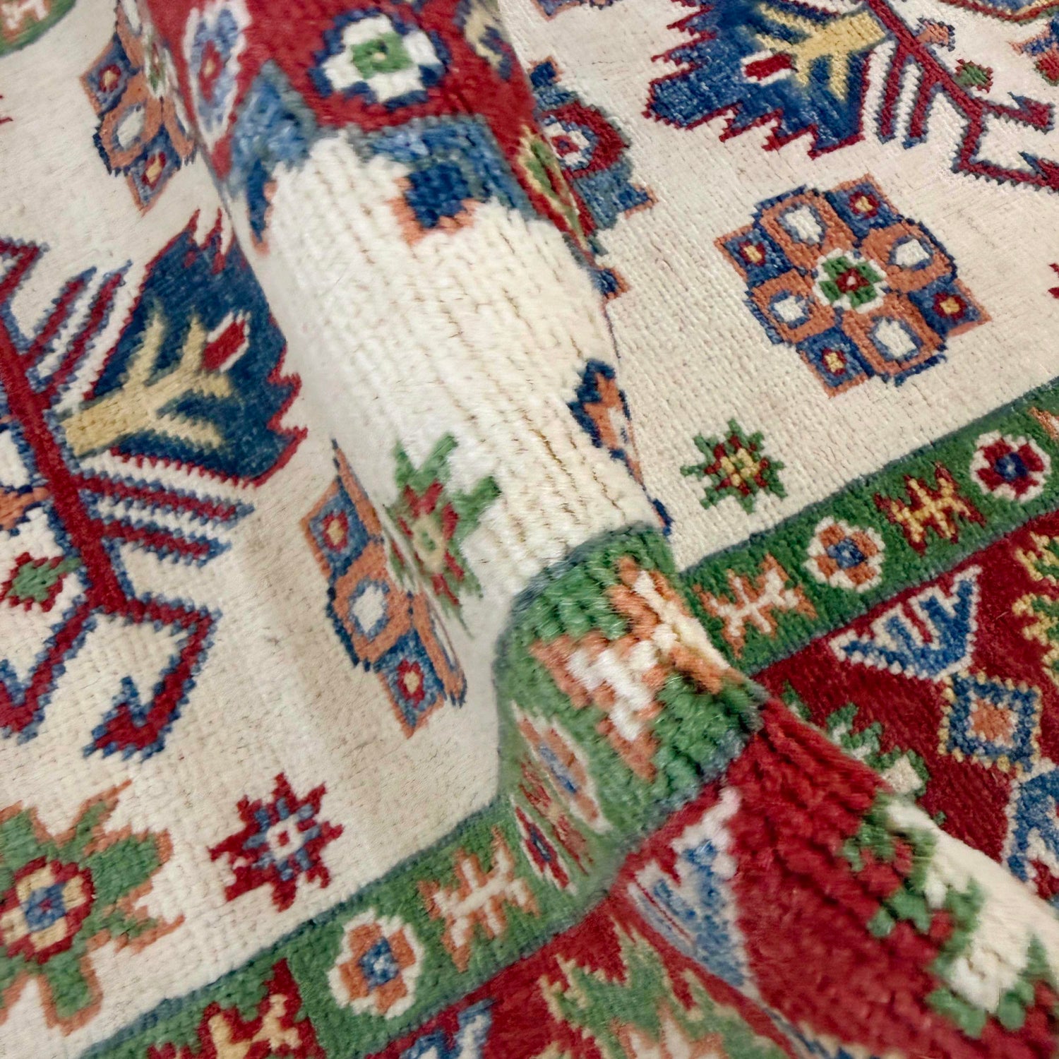 Hand Knotted Kazak Oriental Runner Rug 2' 7" x 9' 9" ft / 80 x 296 cm - No. R37429