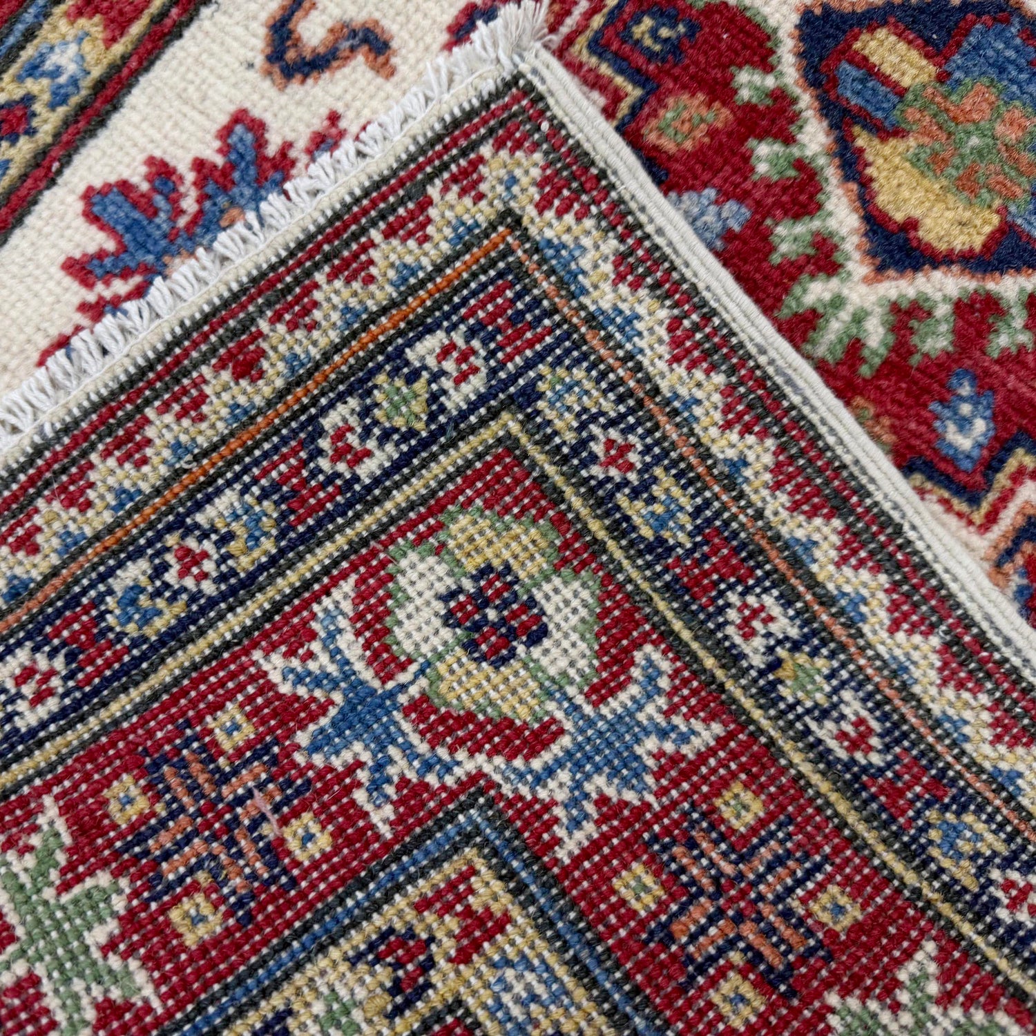 Handmade Kazak Area Runner Rug 2' 7" x 6' 9" ft / 80 x 205 cm - No. R37430
