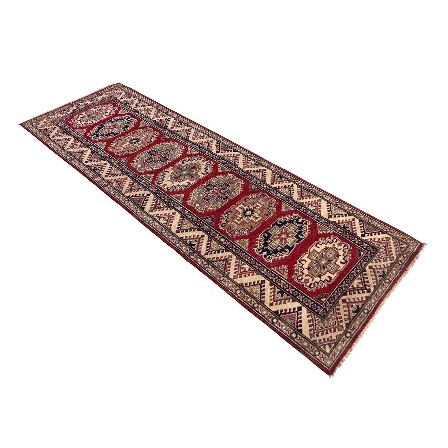 Hand knotted Kazak Runner Rugs 2' 9" x 9' 1" ft / 85 x 278 cm - No. R37432