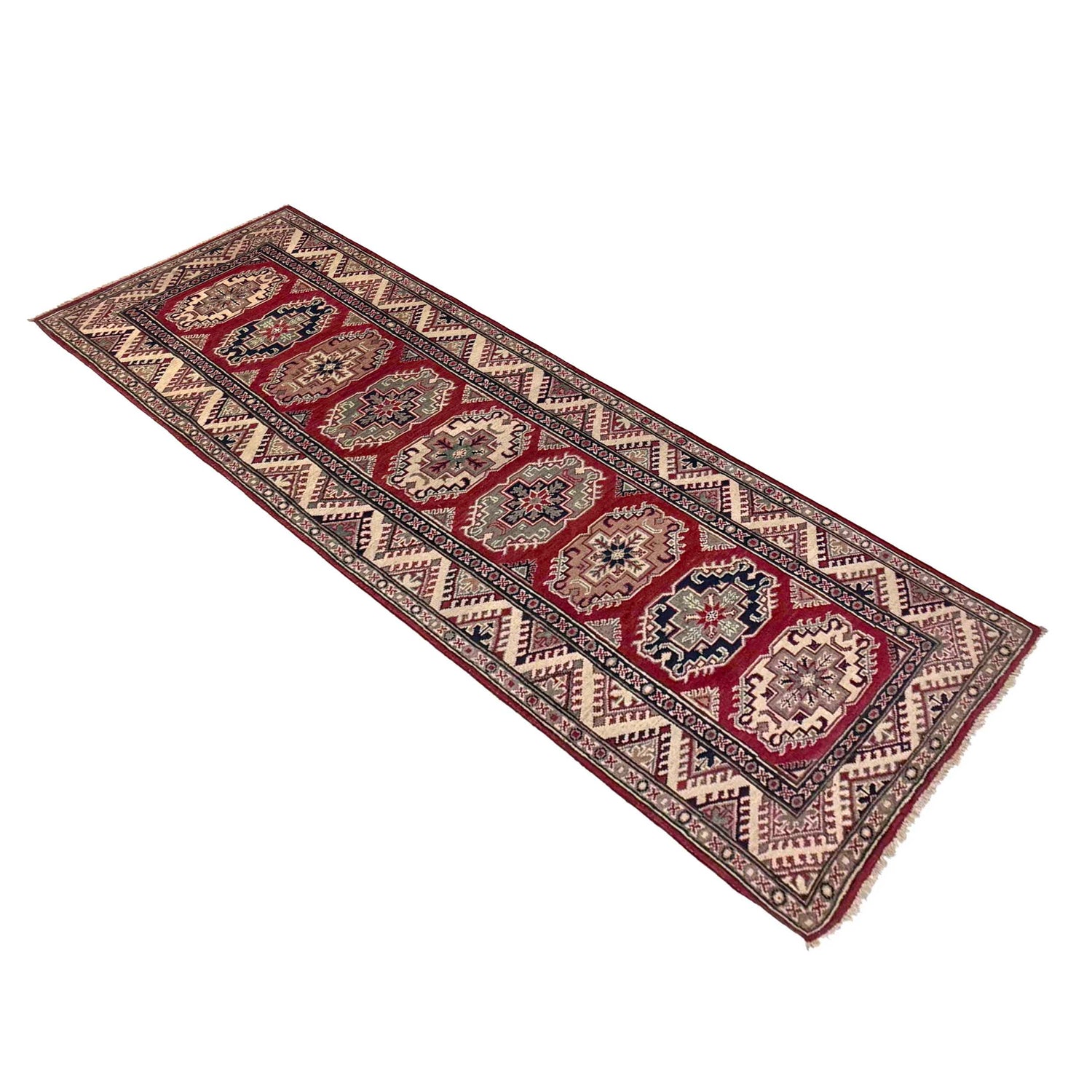 Hand knotted Kazak Runner Rugs 2' 9" x 9' 1" ft / 85 x 278 cm - No. R37432