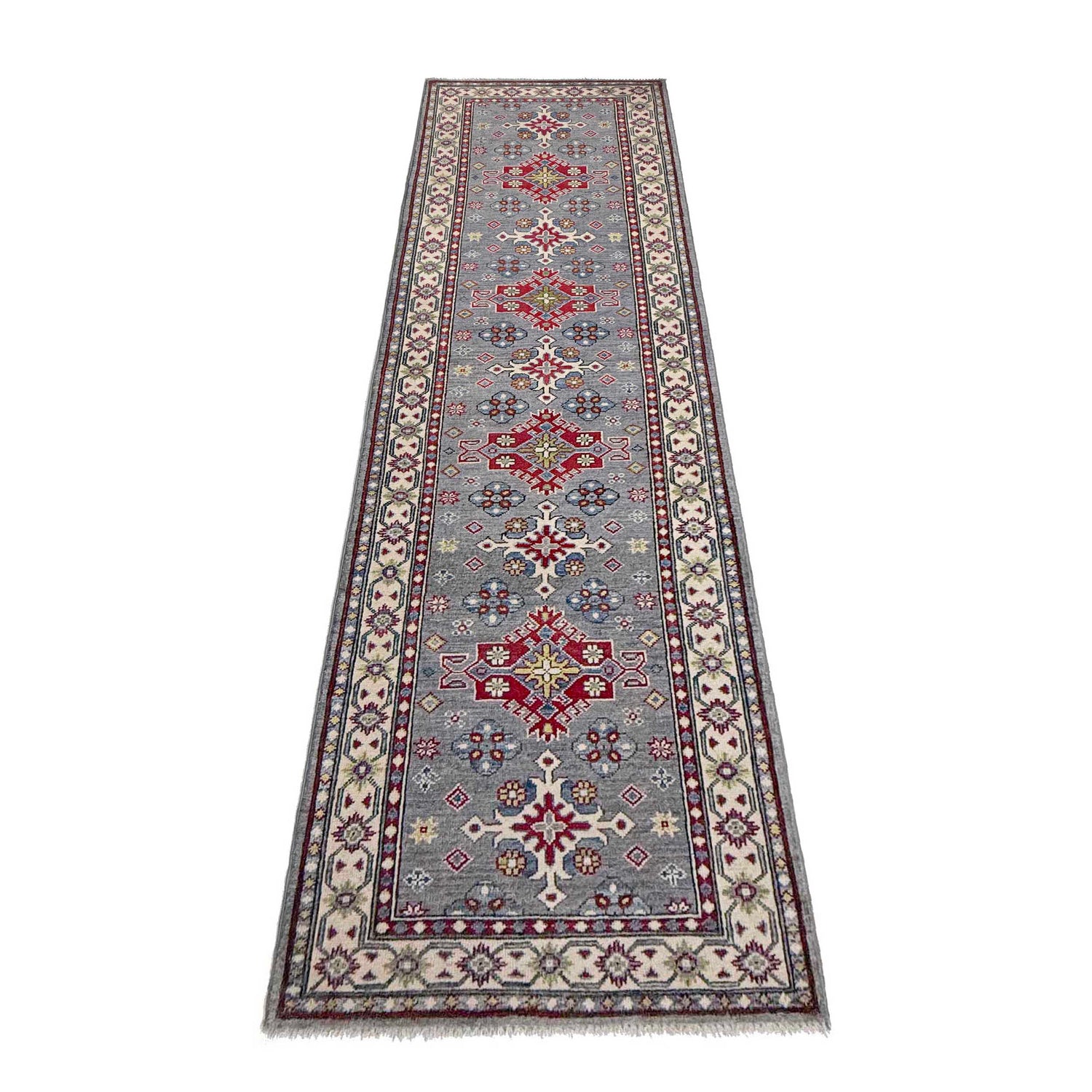 Hand knotted Kazak Runner Rugs 2' 8" x 9' 6" ft / 82 x 290 cm - No. R37433
