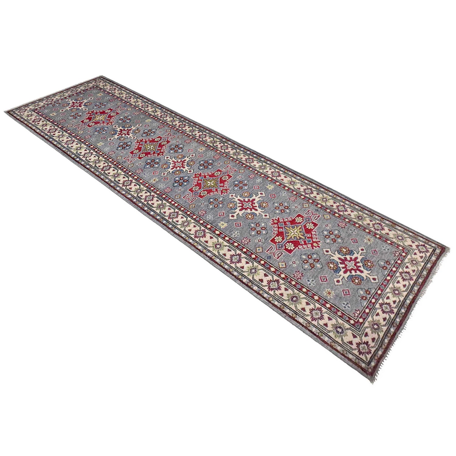 Hand knotted Kazak Runner Rugs 2' 8" x 9' 6" ft / 82 x 290 cm - No. R37433