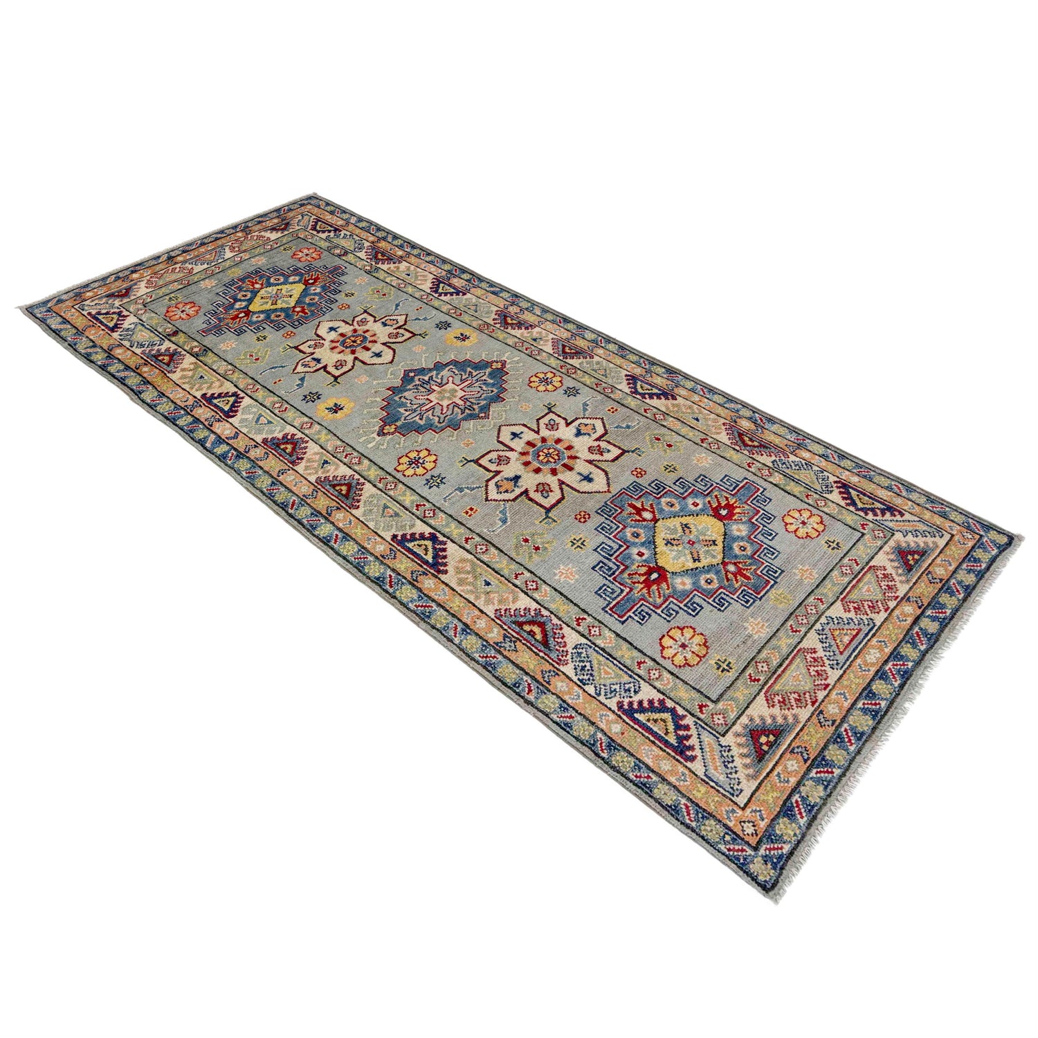 Oriental Kazak Runner Rug 2' 7" x 6' 6" ft / 80 x 199 cm - No. R37436
