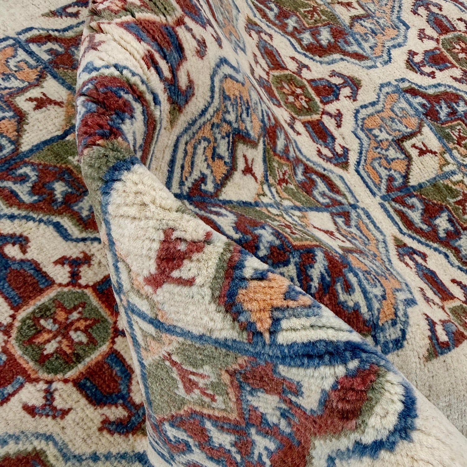 Hand Knotted Oriental Waziri Runner Rug 2' 7" x 7' 11" ft / 78 x 242 cm - No. R37437