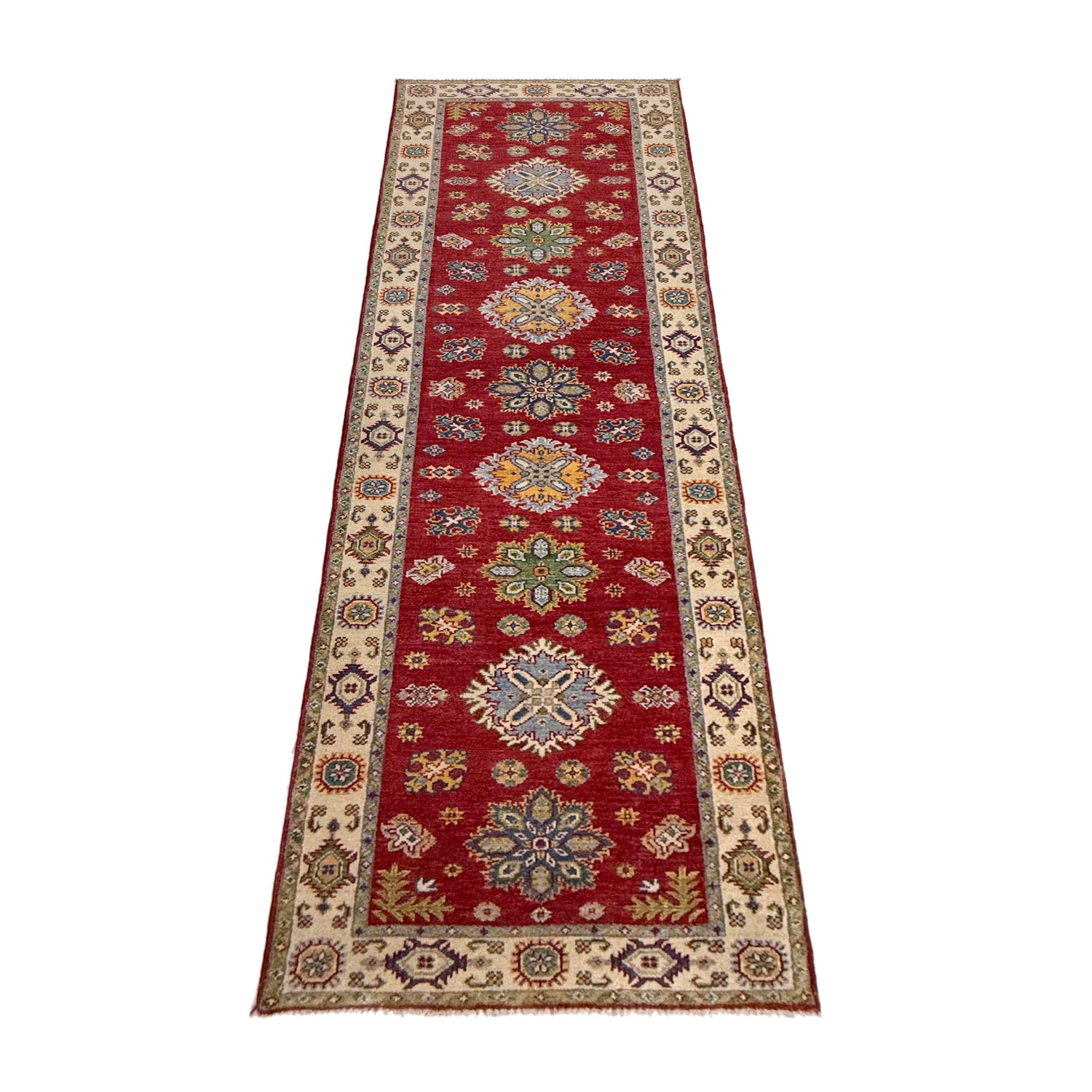 Oriental Kazak Runner Rug 2' 8" x 9' 9" ft / 81 x 297 cm - No. R37438