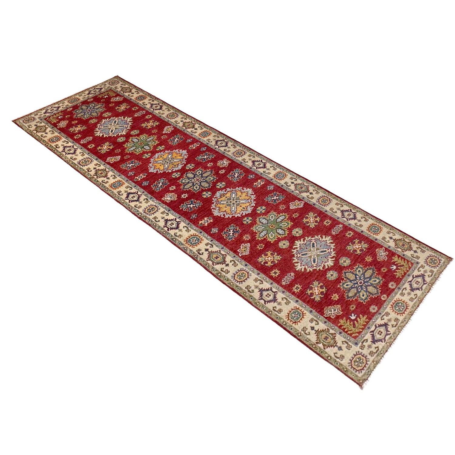 Oriental Kazak Runner Rug 2' 8" x 9' 9" ft / 81 x 297 cm - No. R37438