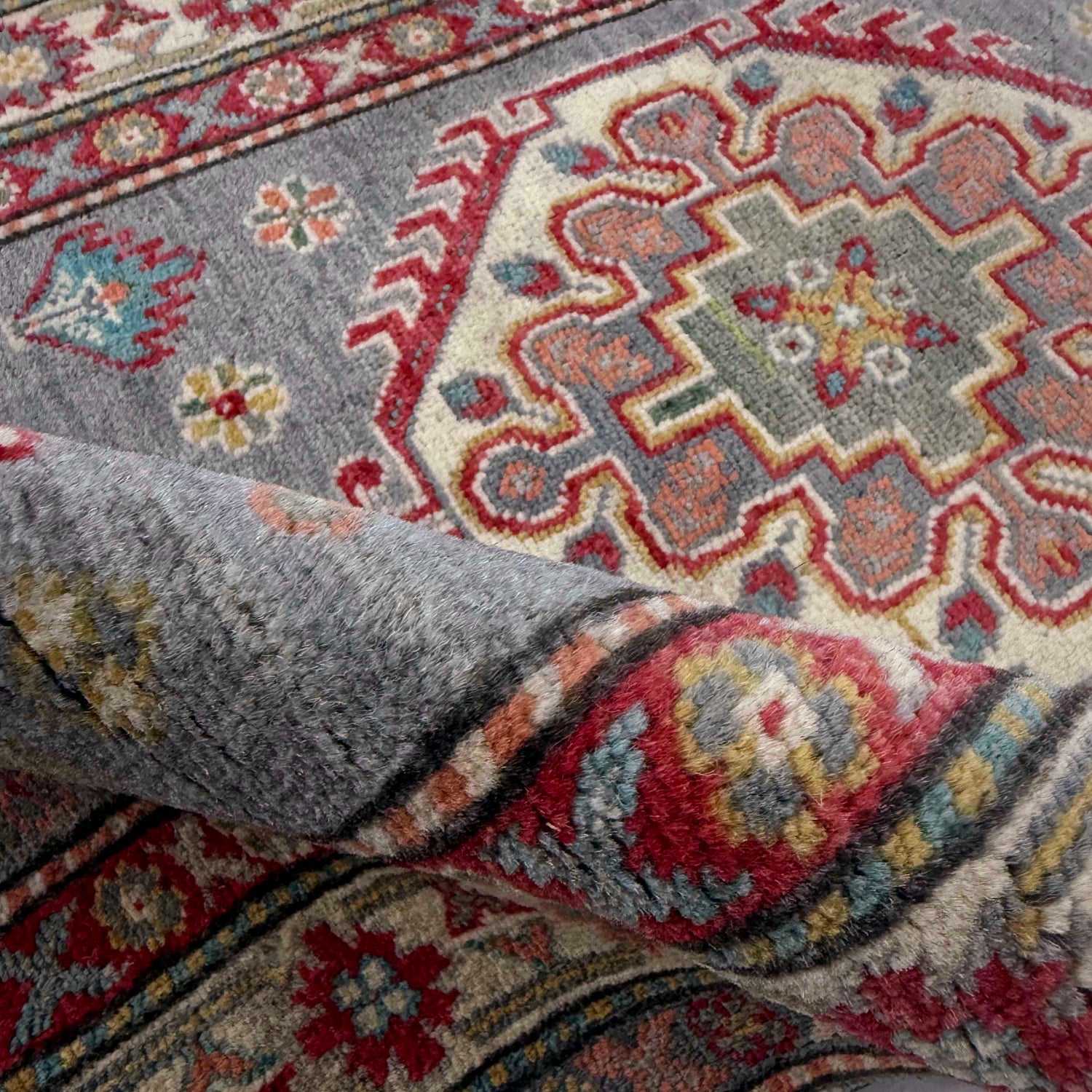 Handmade Kazak Area Runner Rug 2' 7" x 9' 7" ft / 79 x 292 cm - No. R37439