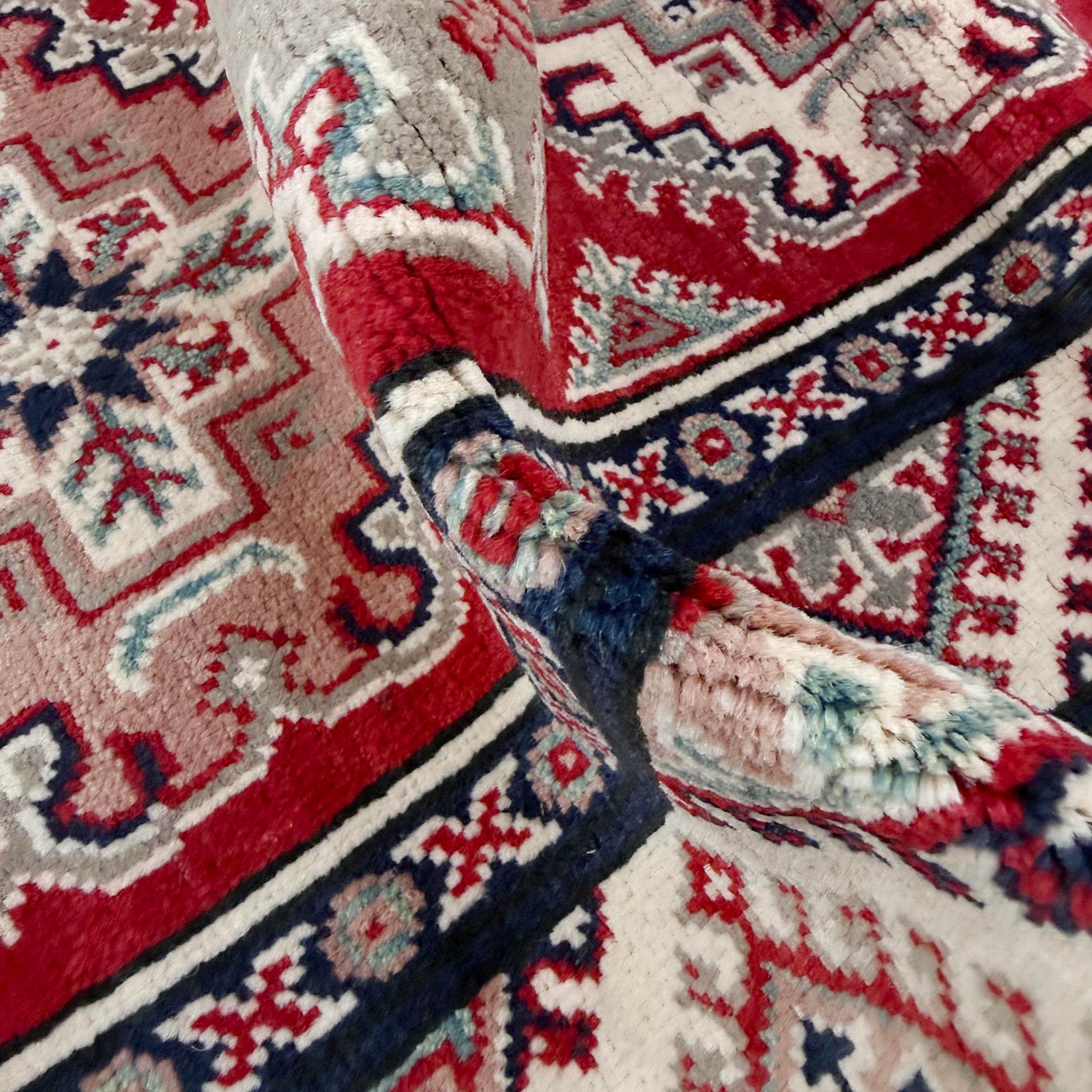 Red Color Kazak Runner Rug 2' 7" x 10' 0" ft / 79 x 304 cm - No. R37442