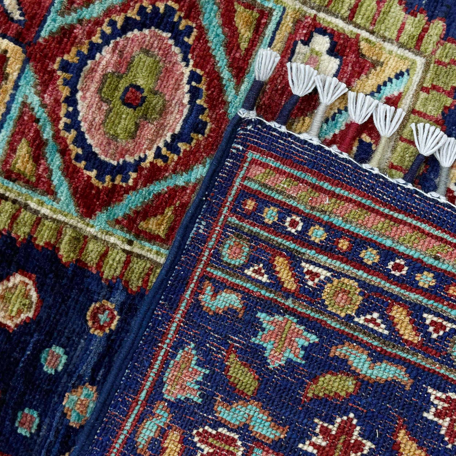 Premium Hand Knotted Kazak Rug 5' 6" x 7' 10" ft / 168 x 238 cm - No. R37462