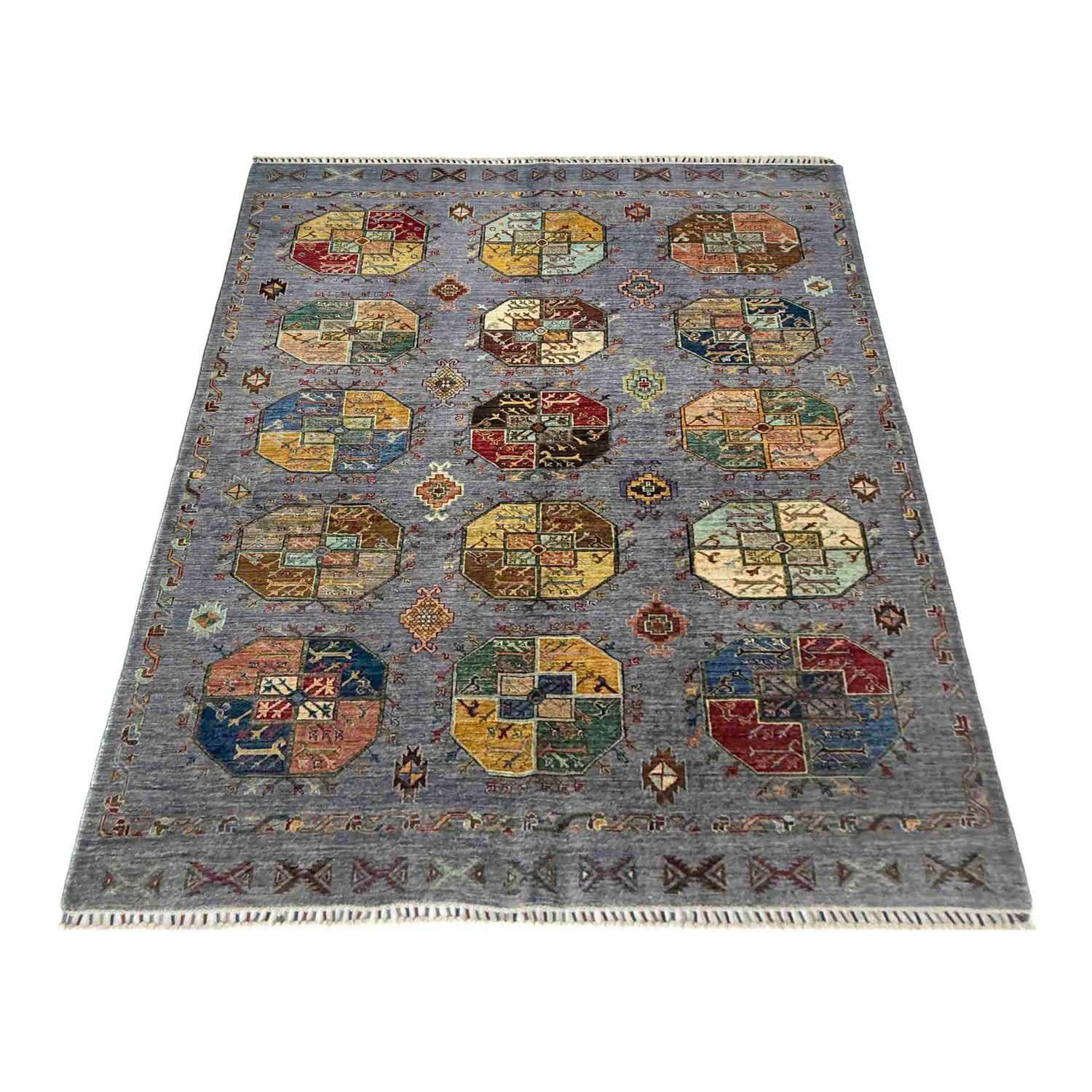 Luxury Fine Waziri Carpet 5' 9" x 7' 10" ft / 174 x 240 cm - No. R37463