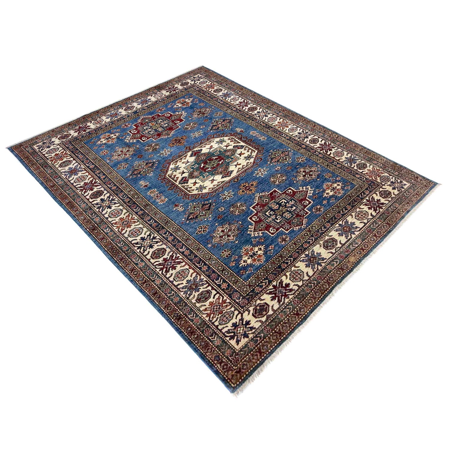 Fine Kazak Oriental Rug 5' 9" x 7' 11" ft / 174 x 241 cm - No. R37464