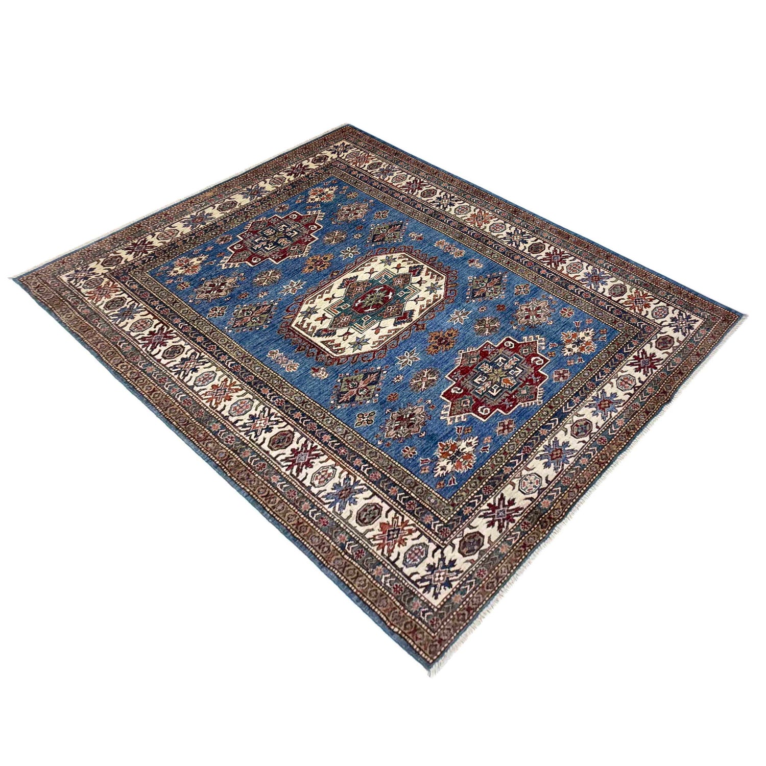 Fine Kazak Oriental Rug 5' 9" x 7' 11" ft / 174 x 241 cm - No. R37464