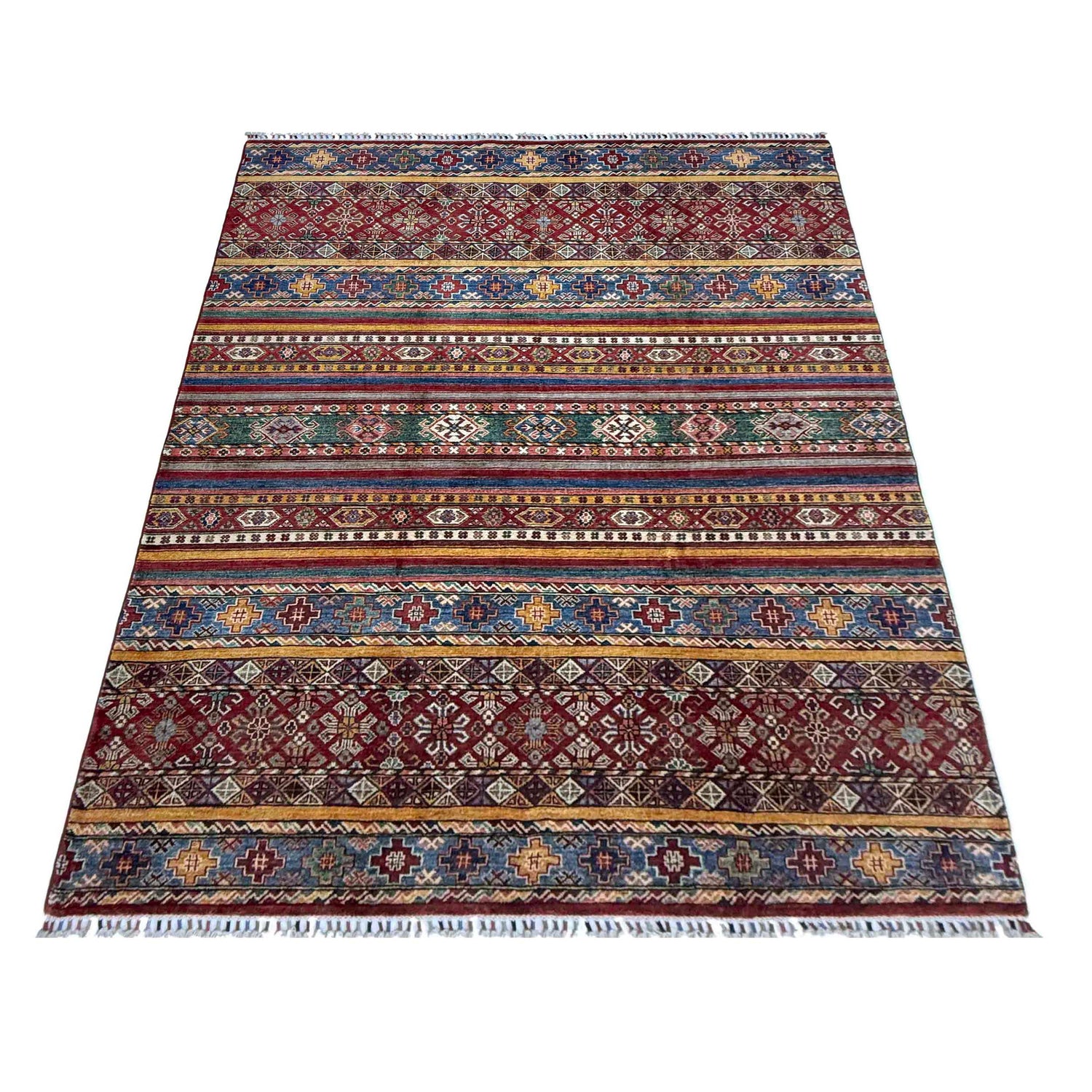 Contemporary Gabbeh Rug 5' 7" x 7' 11" ft / 169 x 241 cm - No. R37465