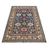 Blue Color Kazak Rug 6' 6" x 10' 4" ft / 198 x 314 cm - No. R37467