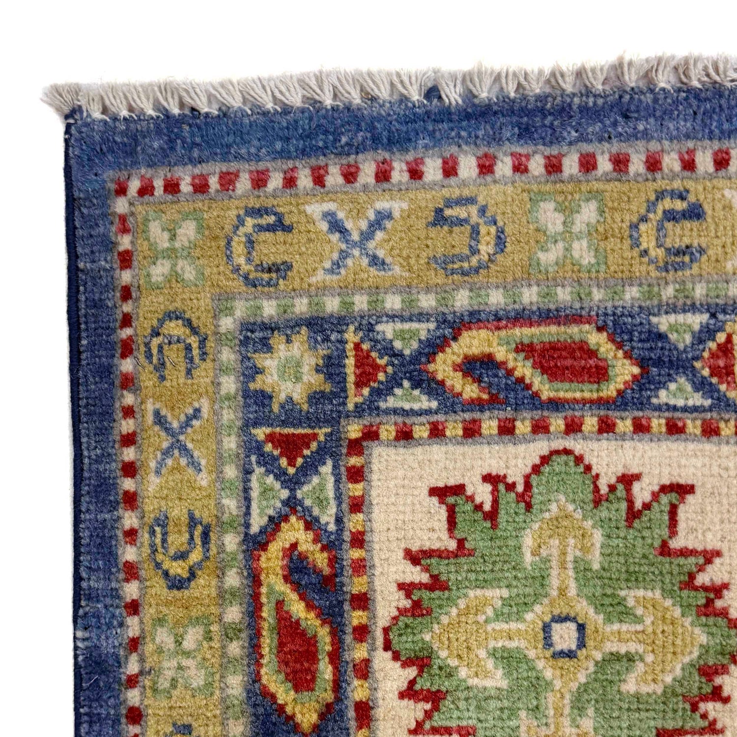 Blue Color Kazak Rug 6' 6" x 10' 4" ft / 198 x 314 cm - No. R37467