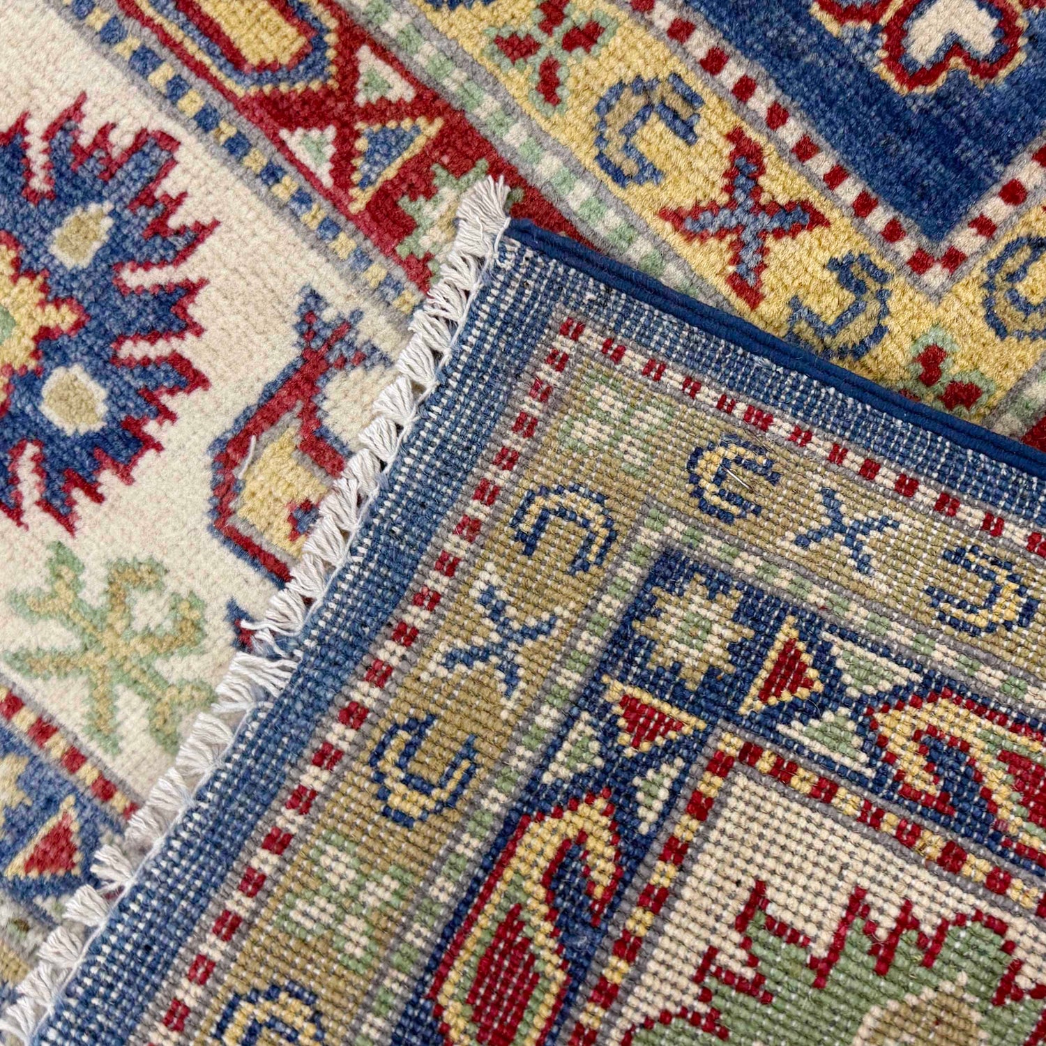 Blue Color Kazak Rug 6' 6" x 10' 4" ft / 198 x 314 cm - No. R37467