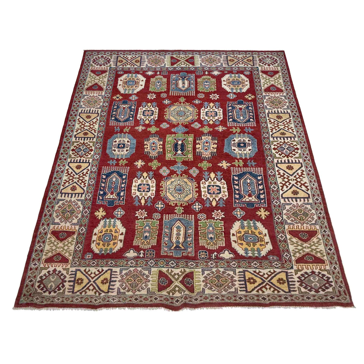 Oriental Kazak Rug 6' 6" x 10' 1" ft / 198 x 308 cm - No. R37469