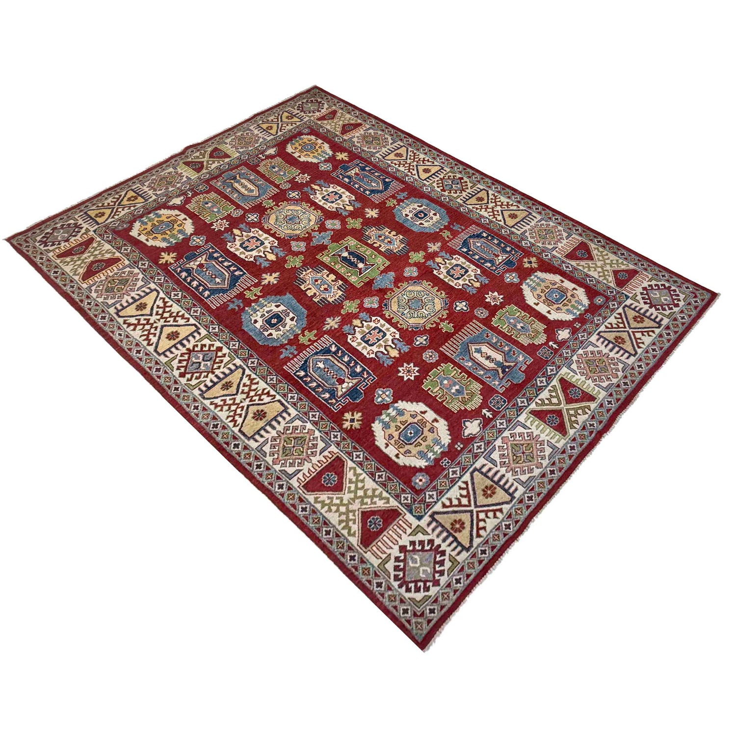 Oriental Kazak Rug 6' 6" x 10' 1" ft / 198 x 308 cm - No. R37469