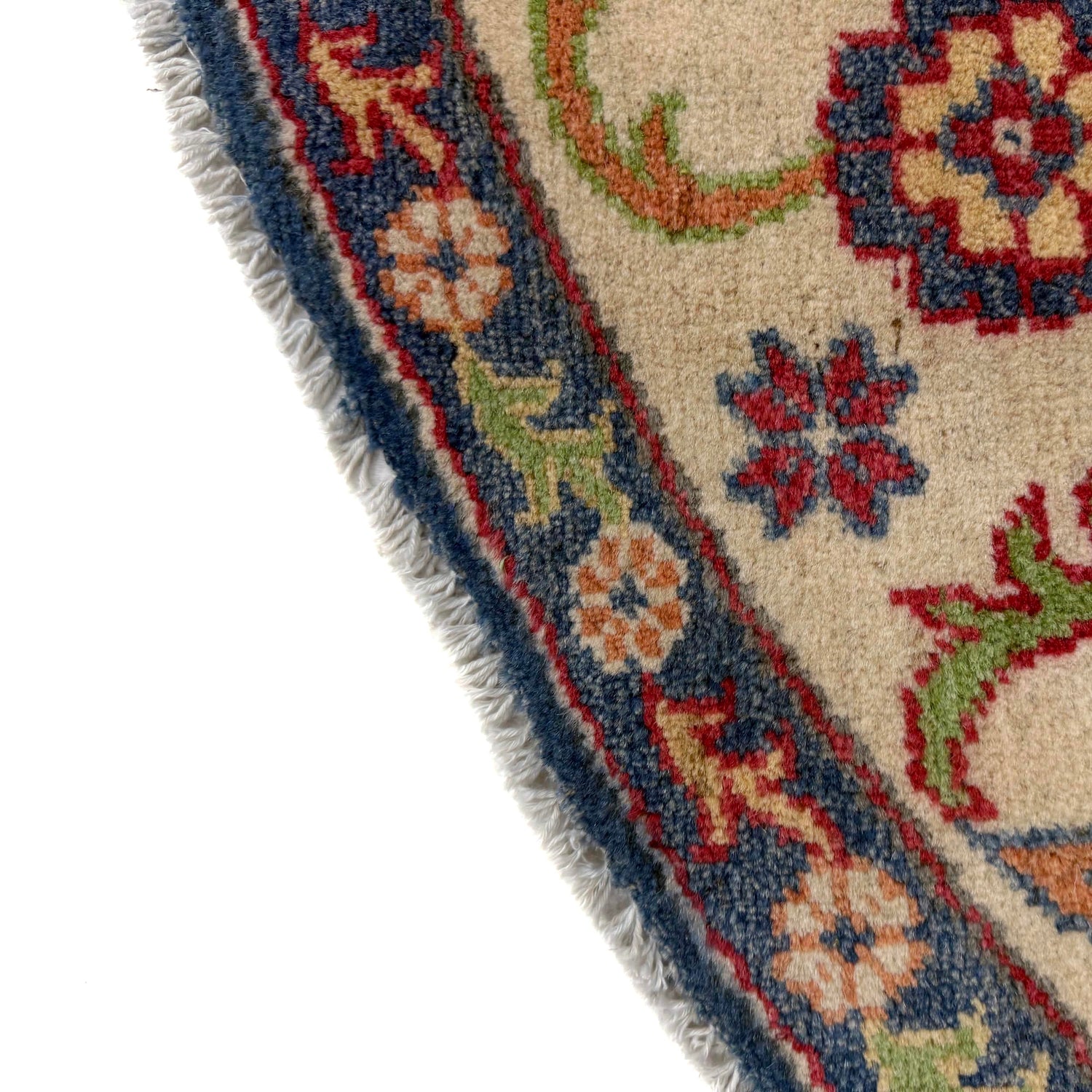 Authentic Afghan Kazak Round Rug 6' 7" x 6' 7" ft / 201 x 201 cm - No. R37470