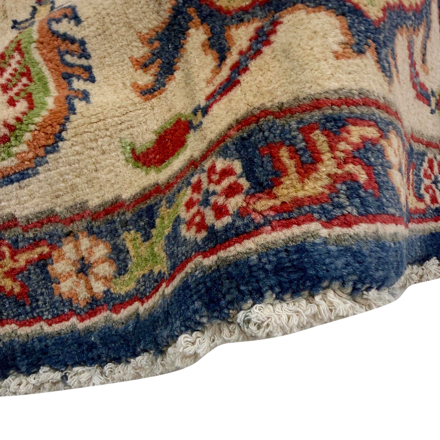 Authentic Afghan Kazak Round Rug 6' 7" x 6' 7" ft / 201 x 201 cm - No. R37470