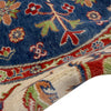 Authentic Afghan Kazak Round Rug 6' 7" x 6' 7" ft / 201 x 201 cm - No. R37470