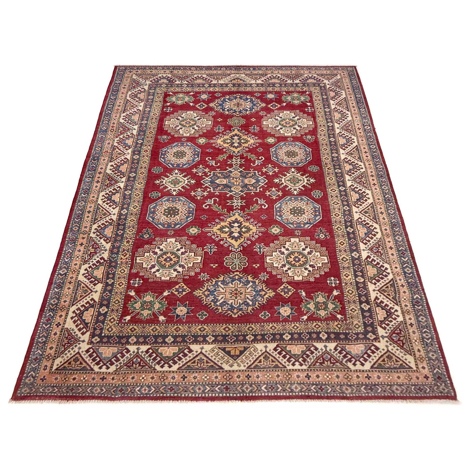 Hand knotted Kazak Rugs 6' 4" x 9' 11" ft / 192 x 302 cm - No. R37477
