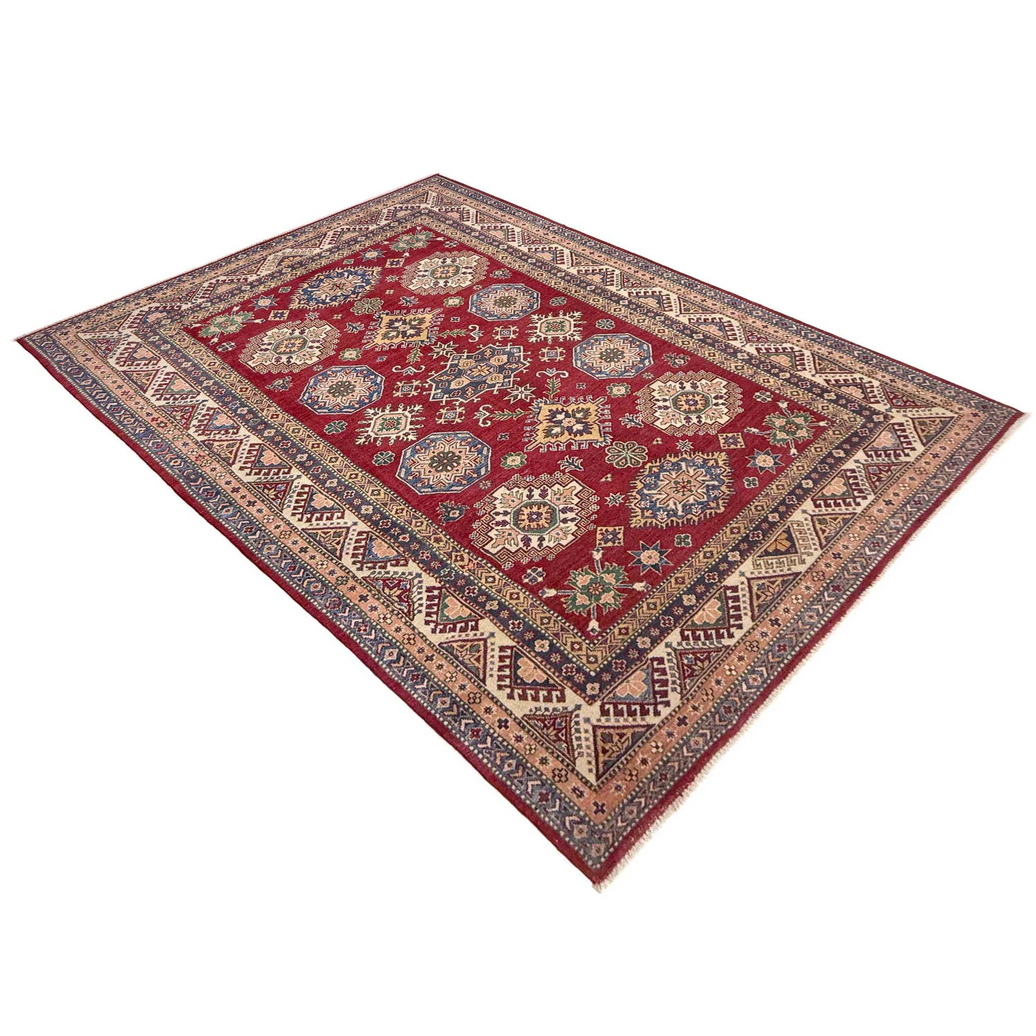 Hand knotted Kazak Rugs 6' 4" x 9' 11" ft / 192 x 302 cm - No. R37477