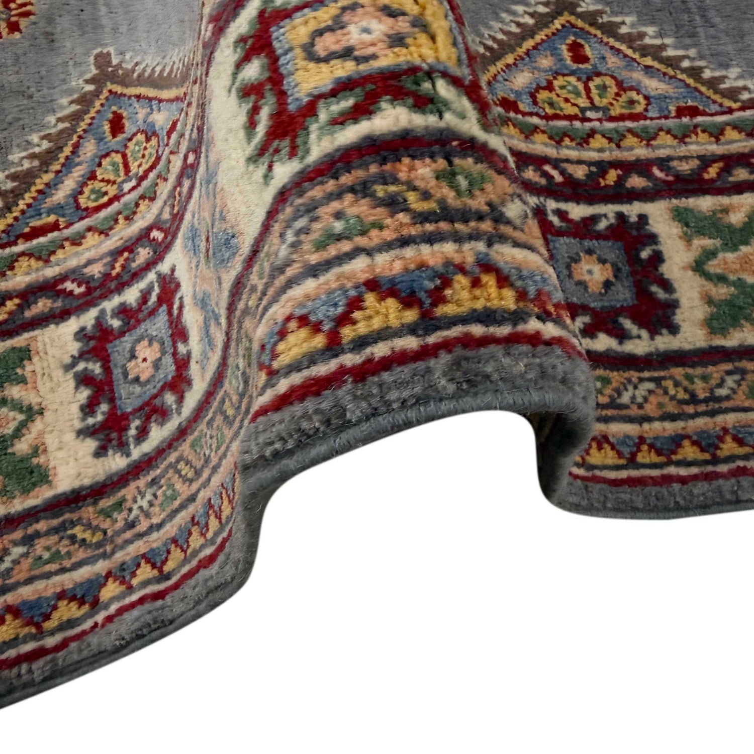 Handmade Kazak Area Rug 3' 3" x 4' 9" ft / 100 x 146 cm - No. R37481