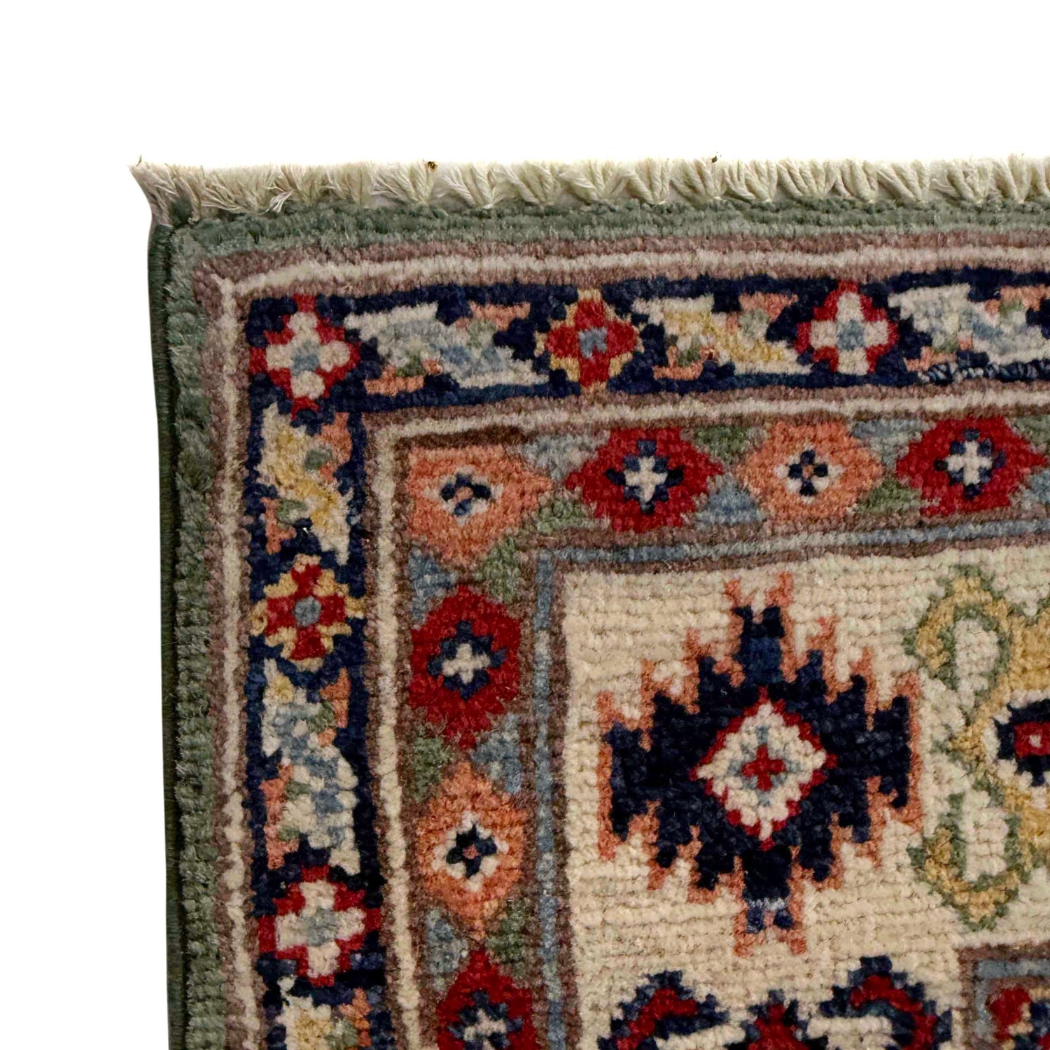 Handmade Kazak Area Rug 3' 1" x 4' 11" ft / 94 x 150 cm - No. R37482