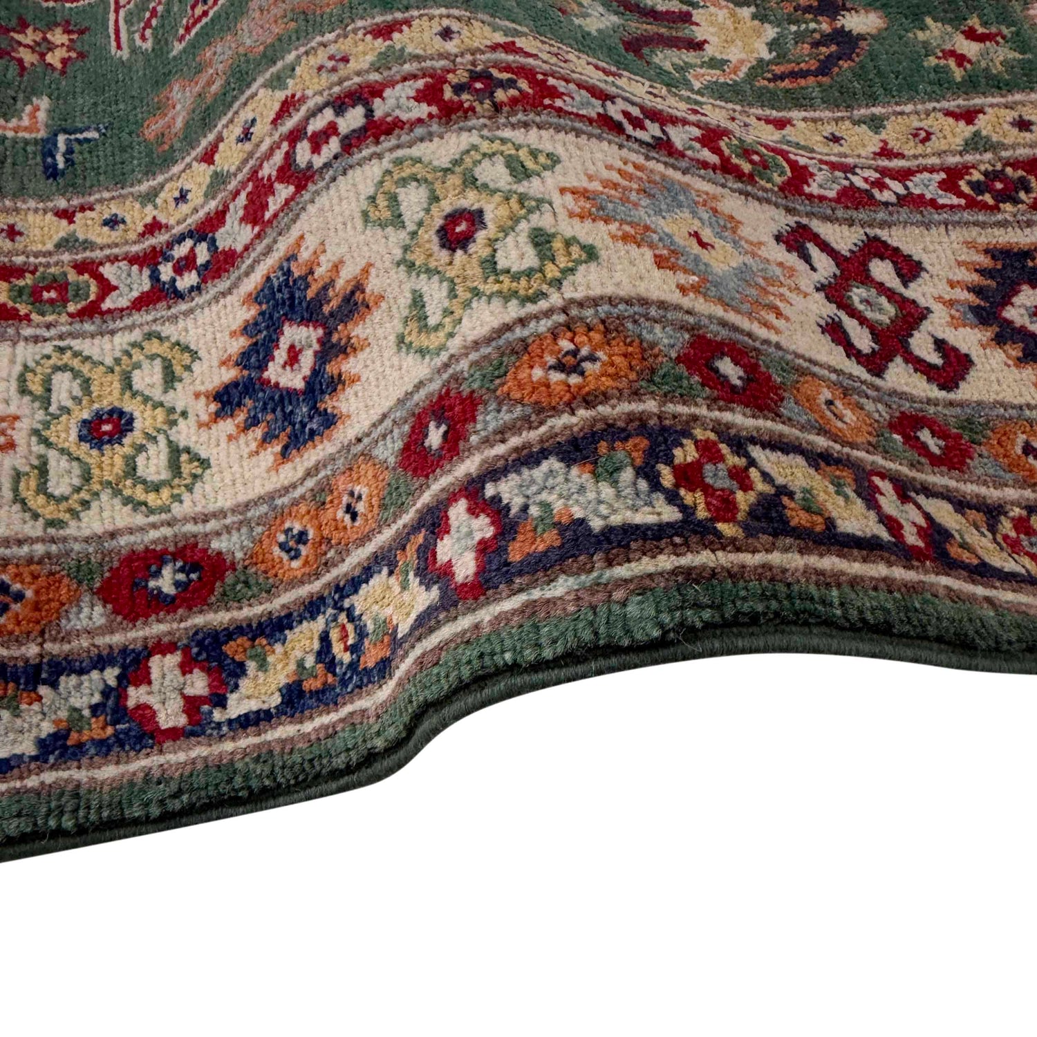 Handmade Kazak Area Rug 3' 1" x 4' 11" ft / 94 x 150 cm - No. R37482