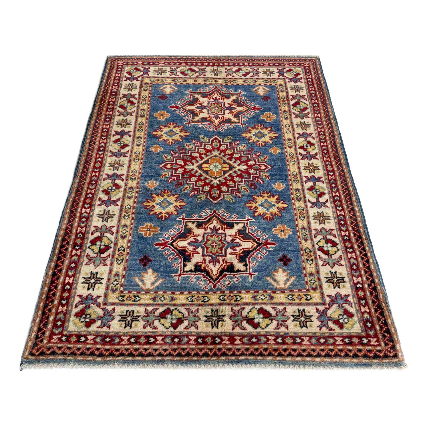 Hand knotted Kazak Rugs 2' 6" x 3' 11" ft / 76 x 119 cm - No. R37483