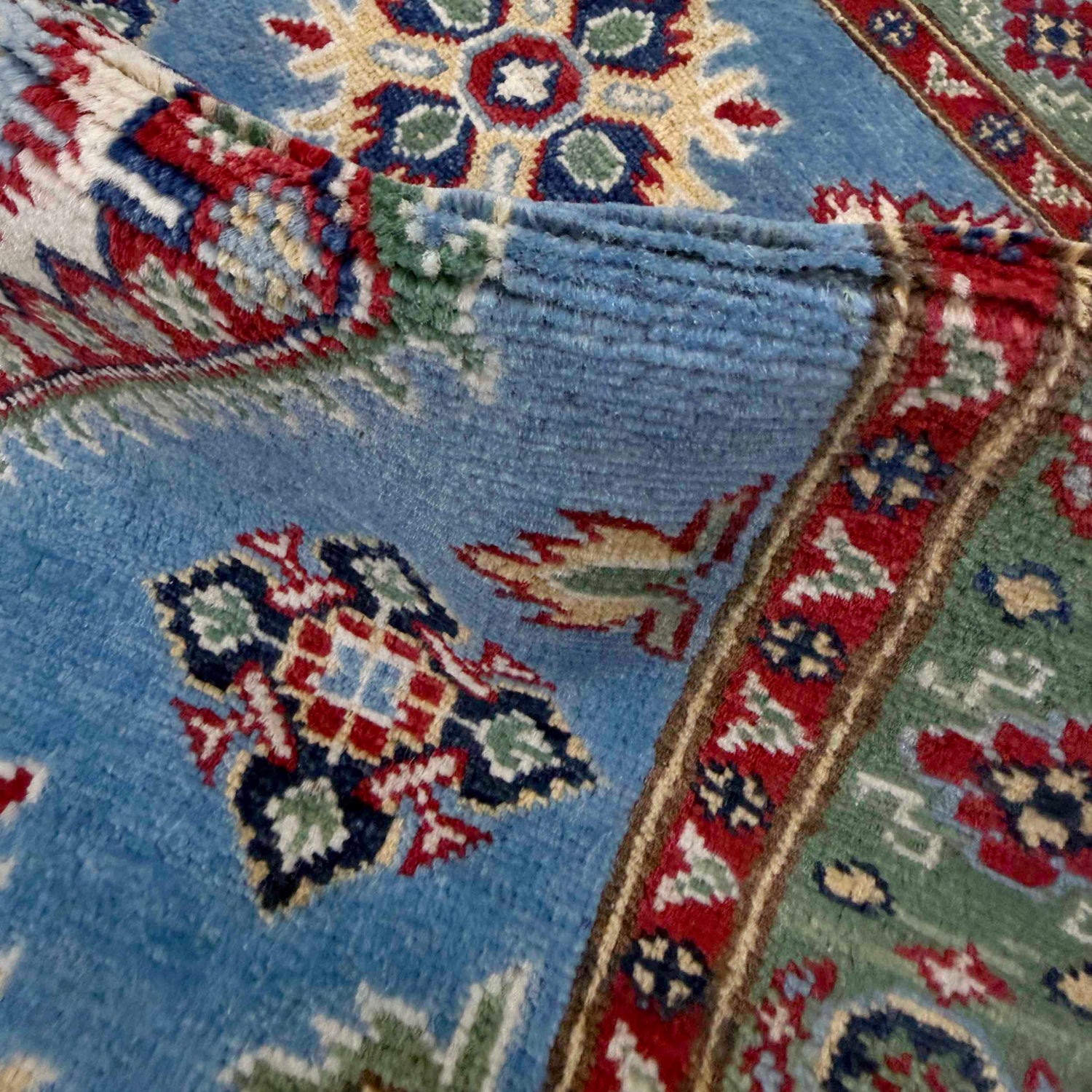 Handmade Kazak Area Rug 2' 7" x 3' 11" ft / 78 x 120 cm - No. R37485