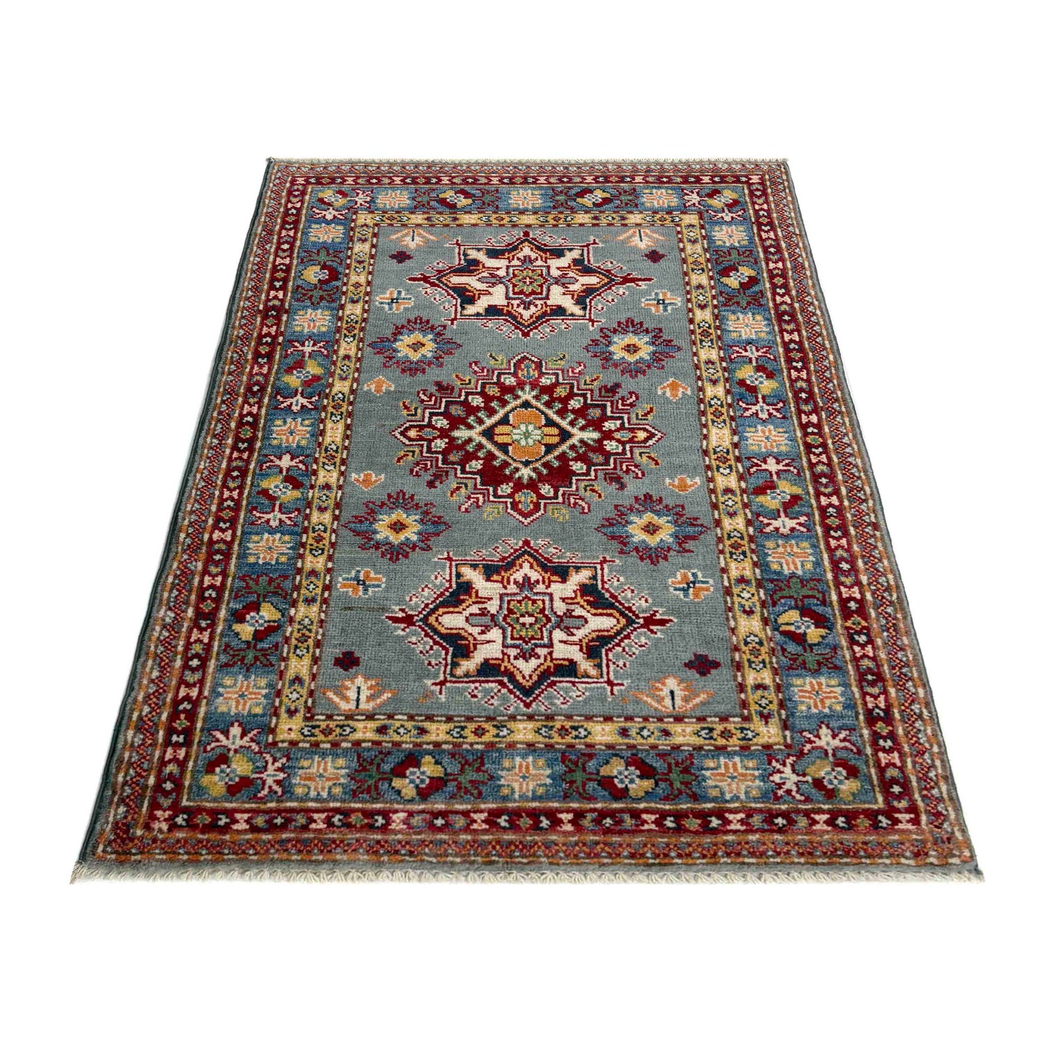Hand knotted Kazak Rugs 2' 6" x 3' 11" ft / 77 x 119 cm - No. R37492