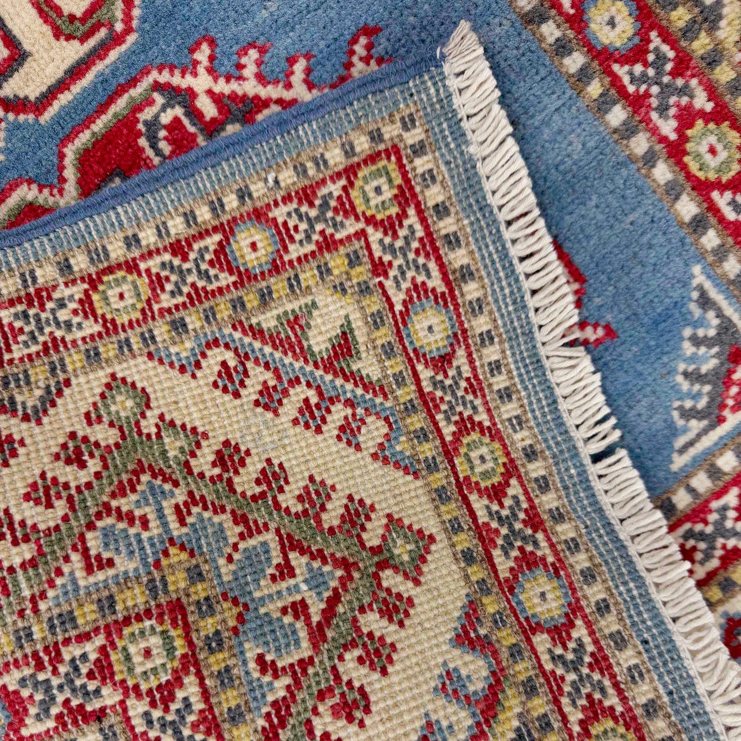 Handmade Kazak Area Rug 2' 8" x 4' 1" ft / 81 x 124 cm - No. R37493