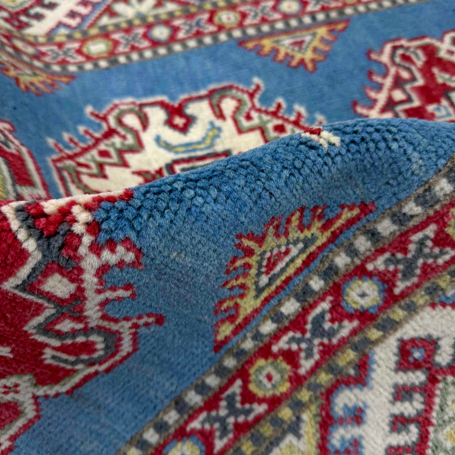 Handmade Kazak Area Rug 2' 8" x 4' 1" ft / 81 x 124 cm - No. R37493