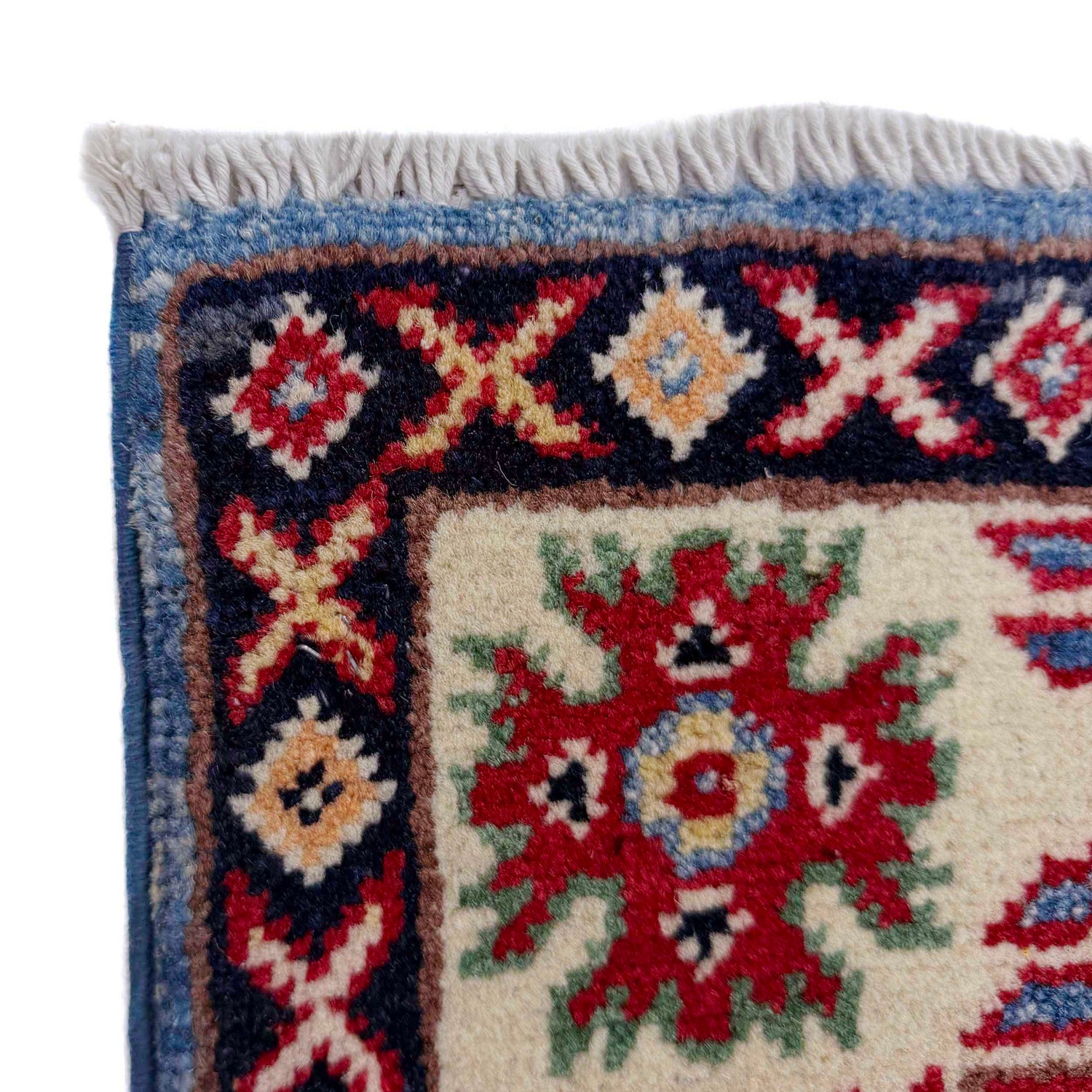 Blue Color Kazak Rug 2' 7" x 4' 3" ft / 78 x 130 cm - No. R37495