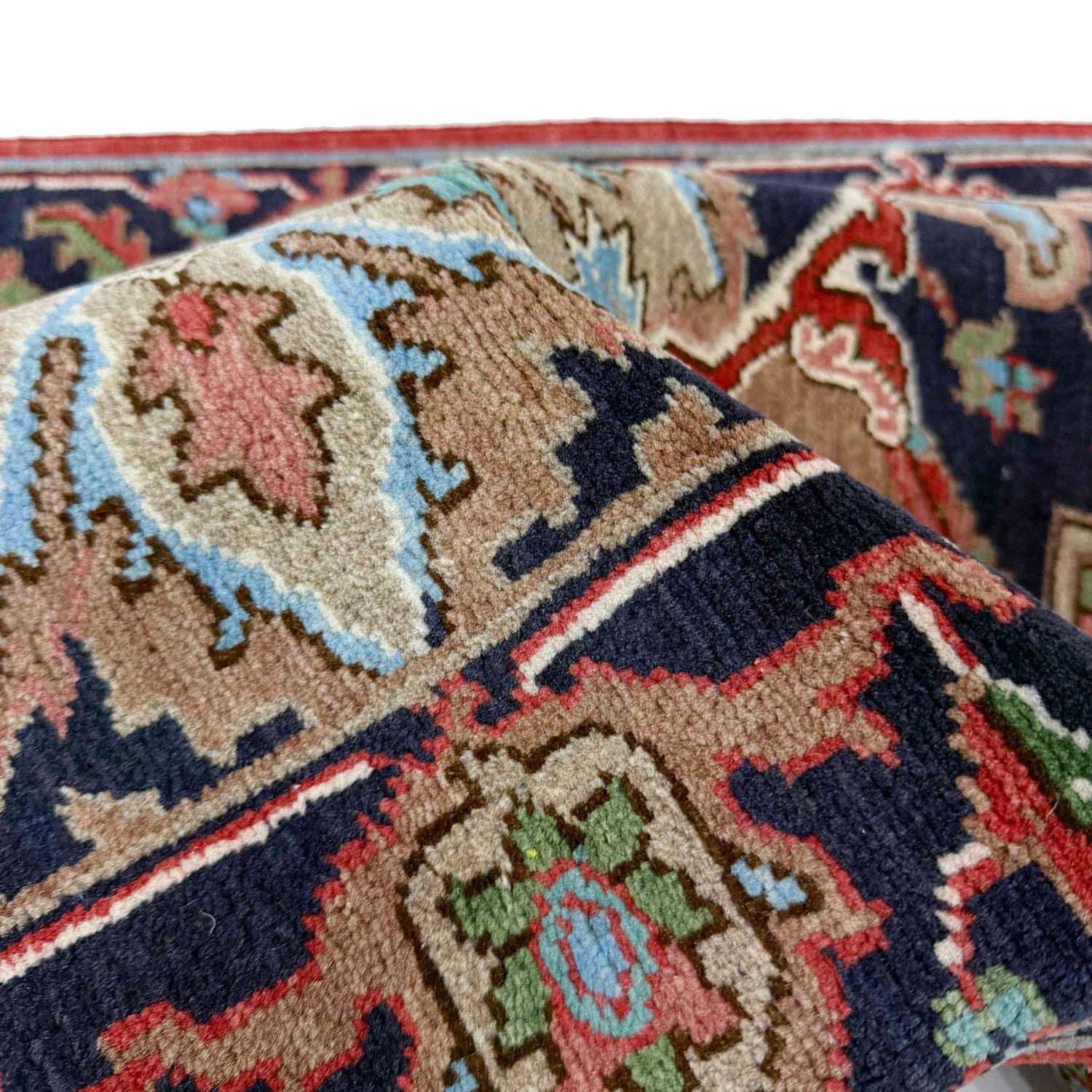 Hand Knotted Heriz Rug 2' 8" x 4' 2" ft / 81 x 126 cm - No. R37496