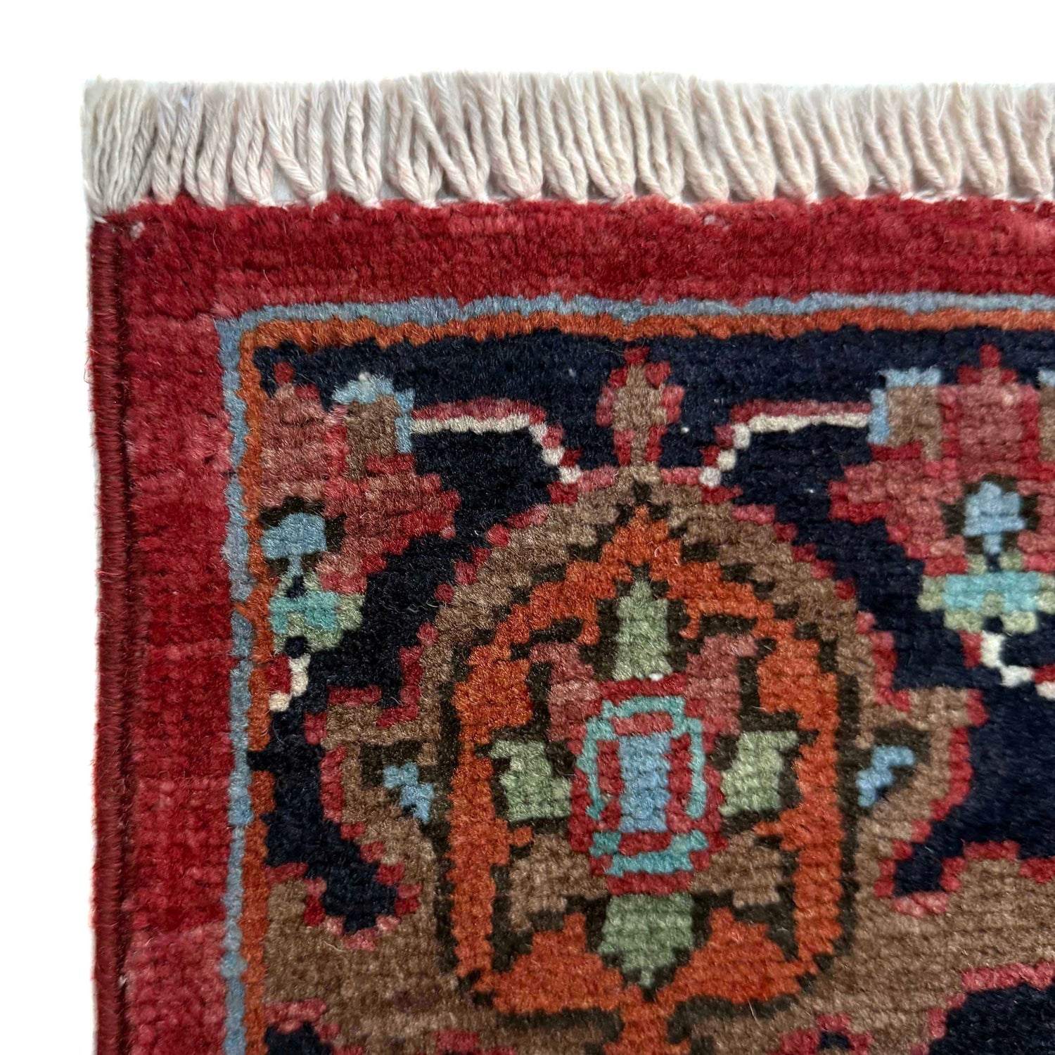 Hand Woven Heriz Design Carpet 2' 7" x 4' 1" ft / 78 x 125 cm - No. R37497