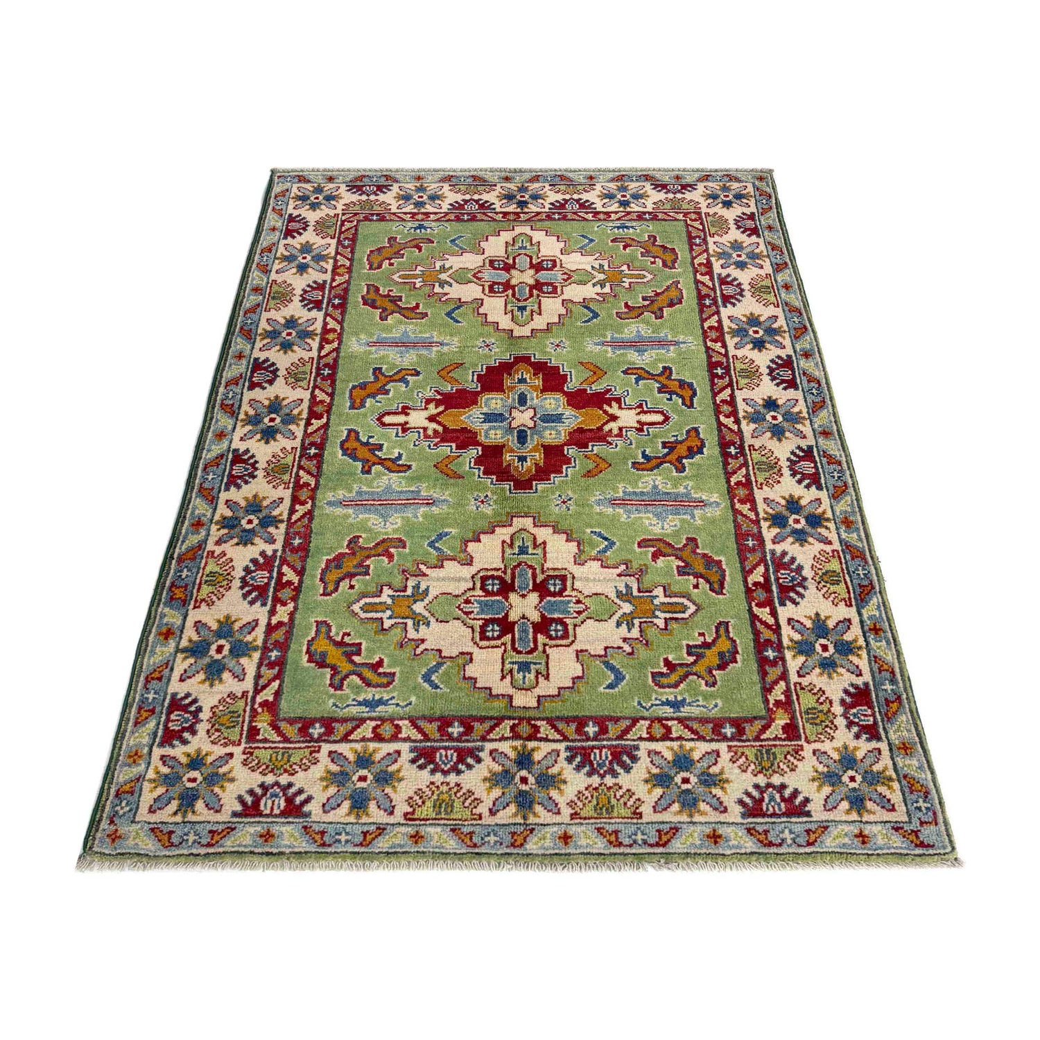 Hand knotted Kazak Rugs 3' 3" x 5' 0" ft / 99 x 152 cm - No. R37501