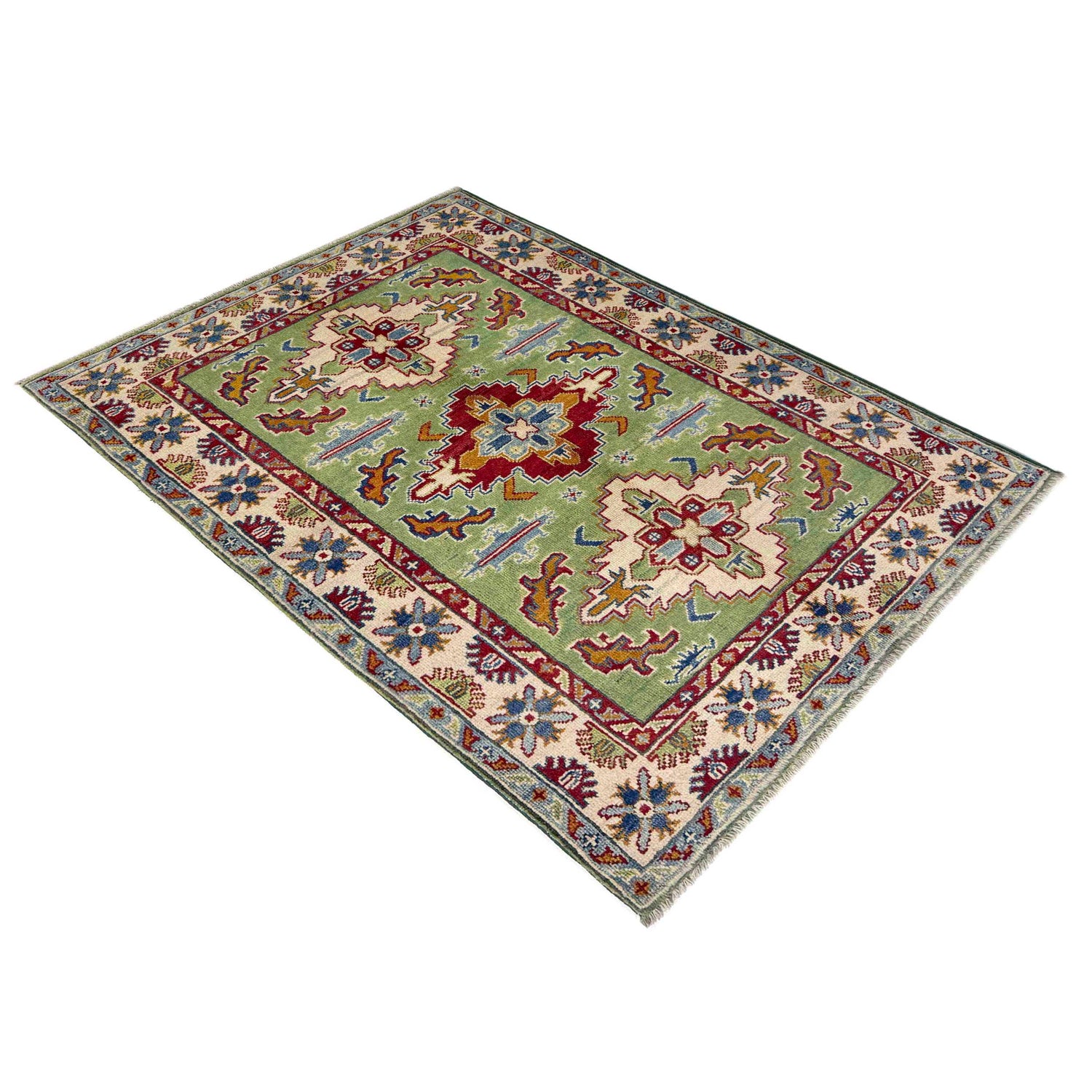 Hand knotted Kazak Rugs 3' 3" x 5' 0" ft / 99 x 152 cm - No. R37501