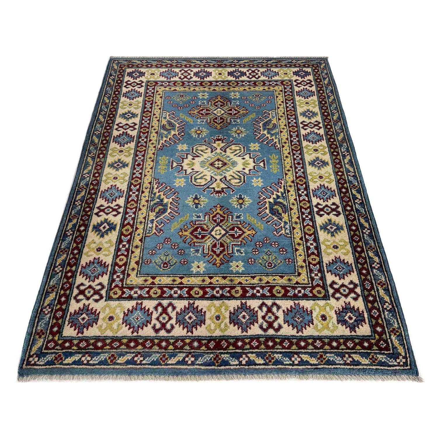 Oriental Kazak Rug 3' 3" x 4' 10" ft / 100 x 148 cm - No. R37502