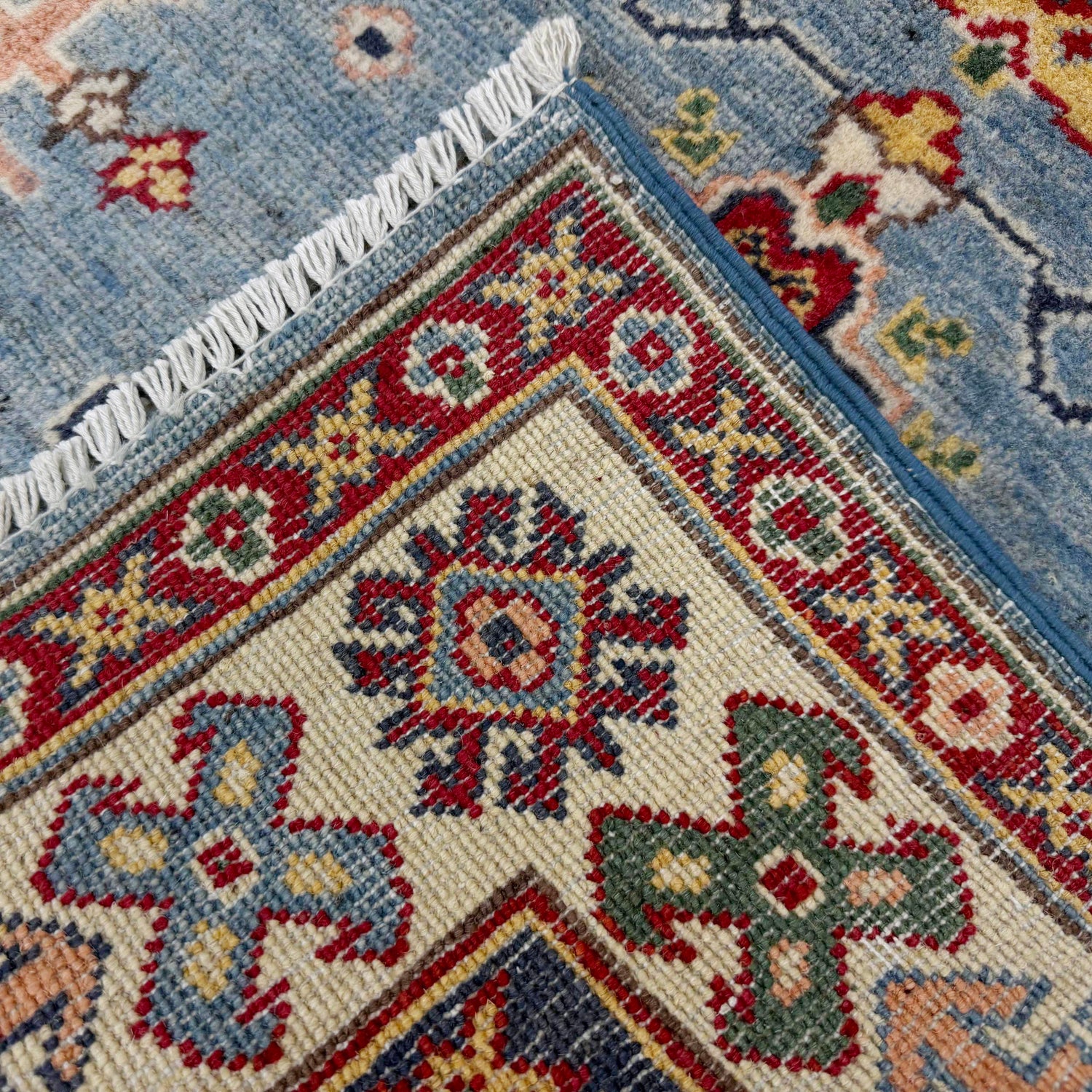 Handmade Kazak Area Rug 3' 3" x 4' 11" ft / 100 x 150 cm - No. R37508