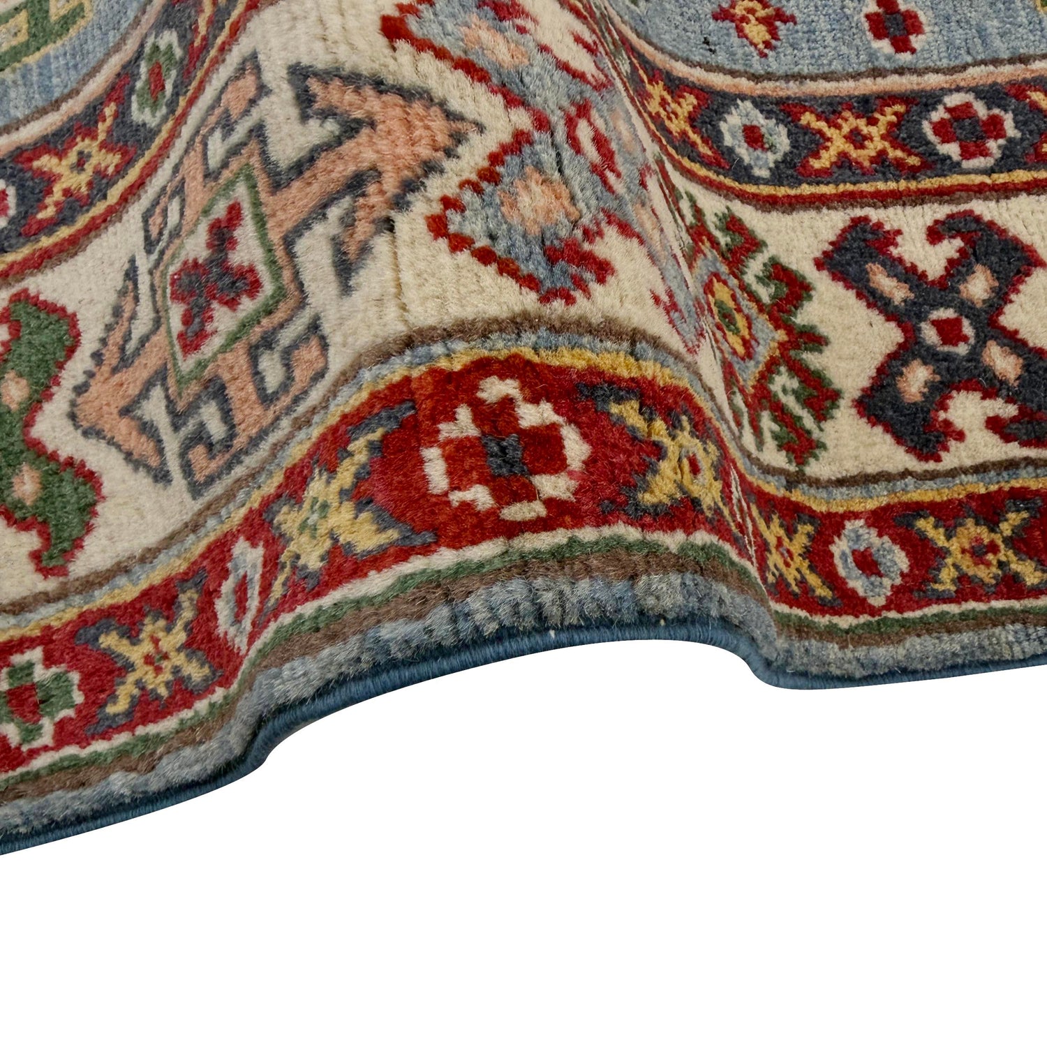 Handmade Kazak Area Rug 3' 3" x 4' 11" ft / 100 x 150 cm - No. R37508