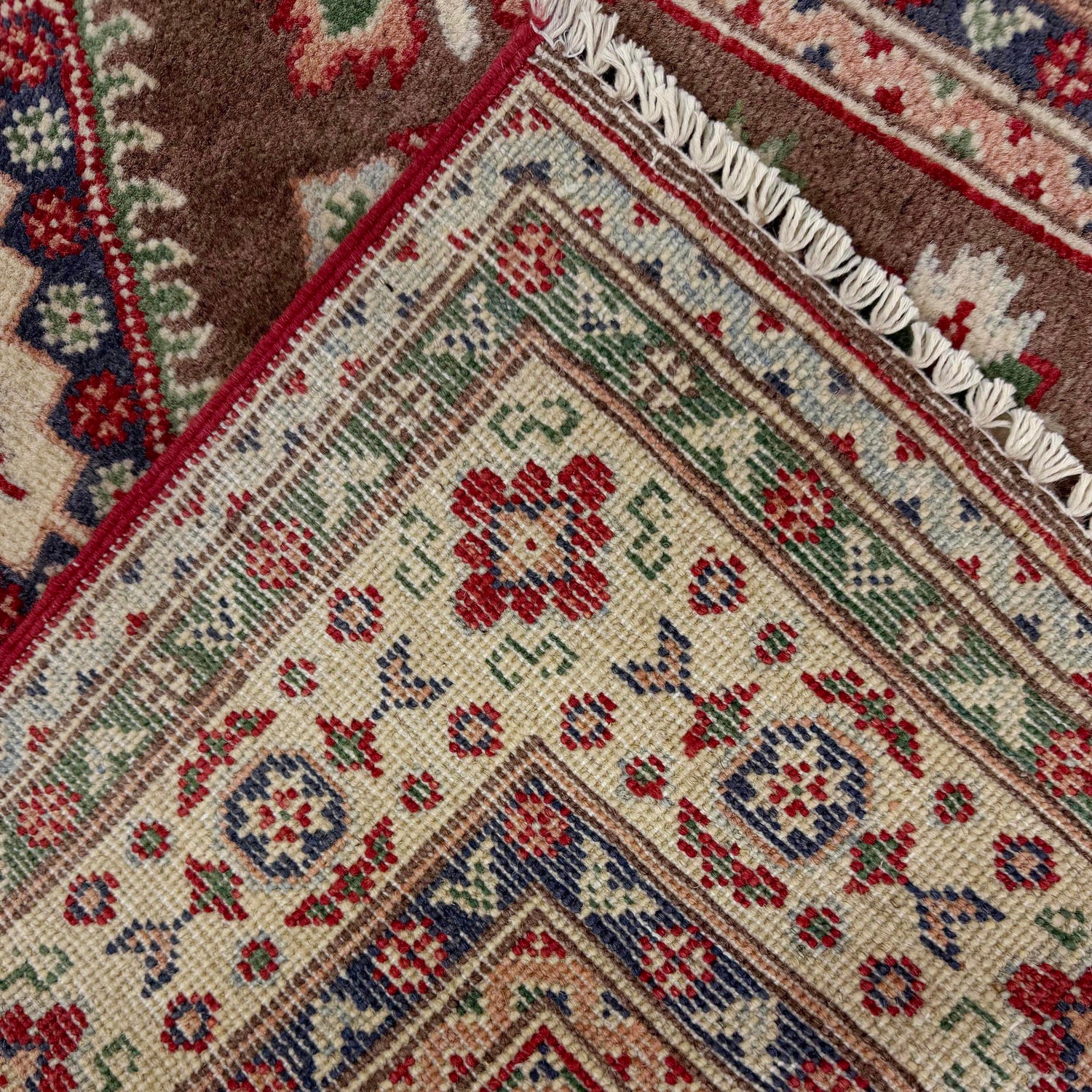Brown Color Kazak Rug 3' 2" x 4' 11" ft / 96 x 149 cm - No. R37510