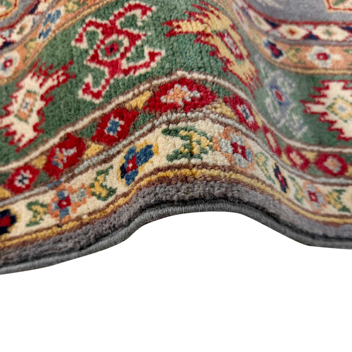 Gray Color Kazak Rug 3' 3" x 4' 11" ft / 99 x 150 cm - No. R37512
