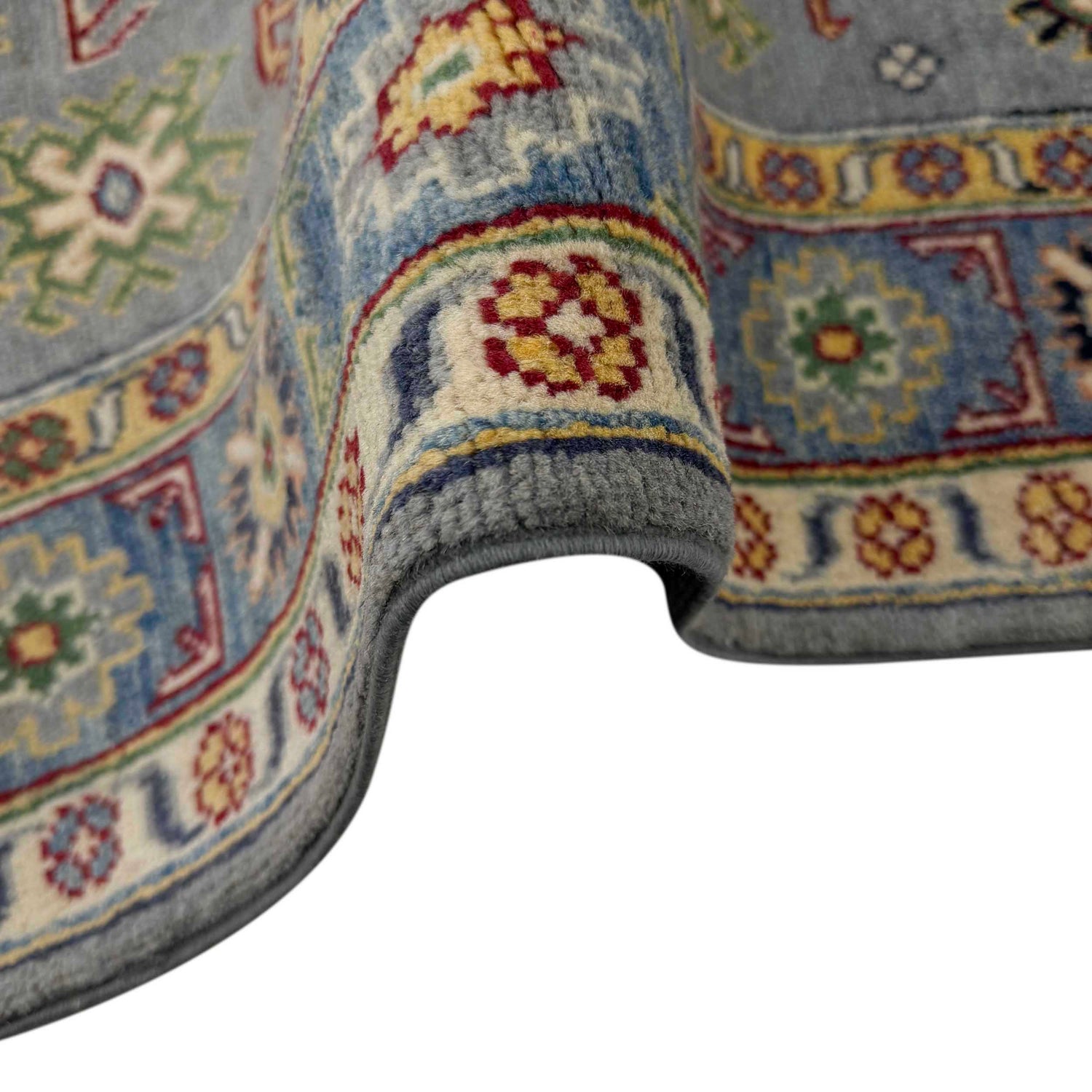 Gray Color Kazak Rug 3' 2" x 5' 1" ft / 97 x 154 cm - No. R37518