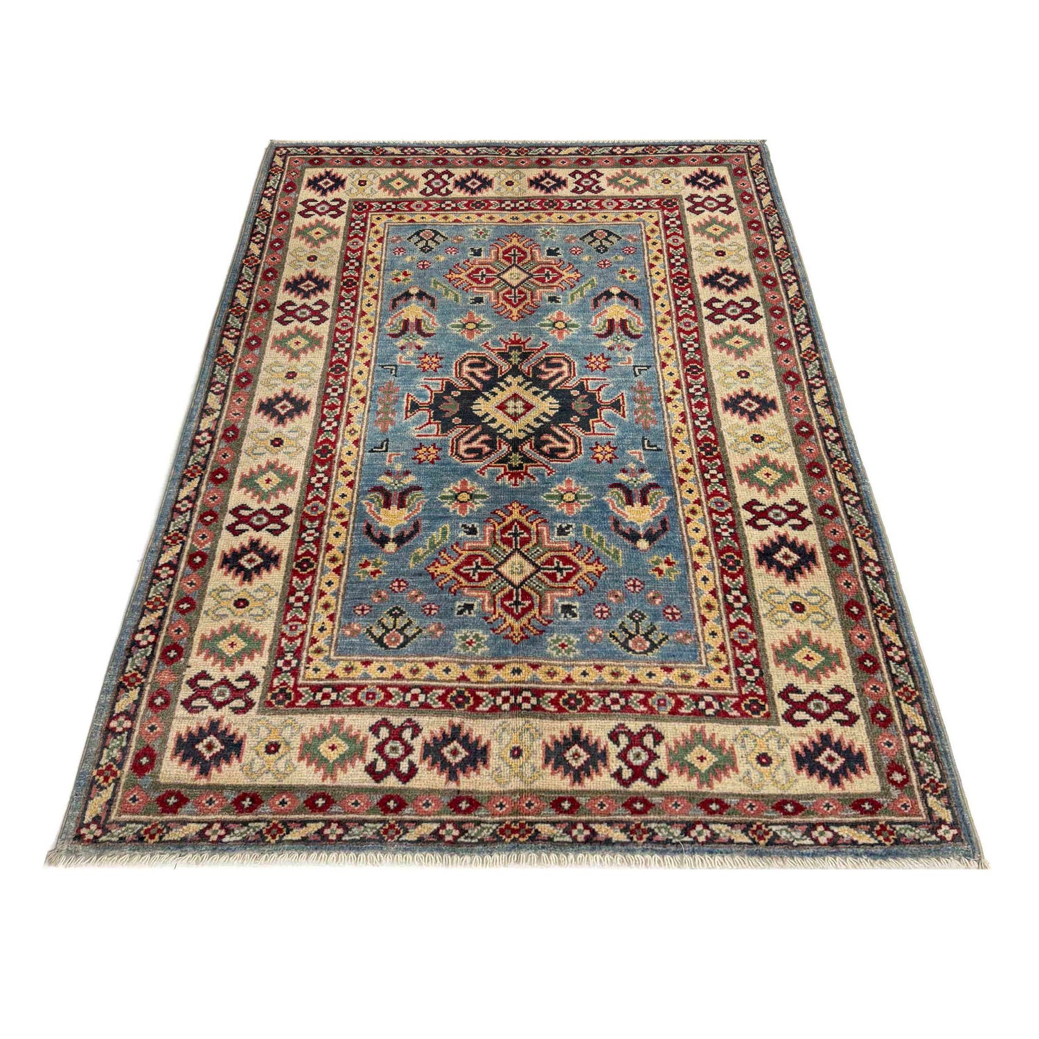 Hand knotted Kazak Rugs 3' 3" x 5' 1" ft / 99 x 156 cm - No. R37520